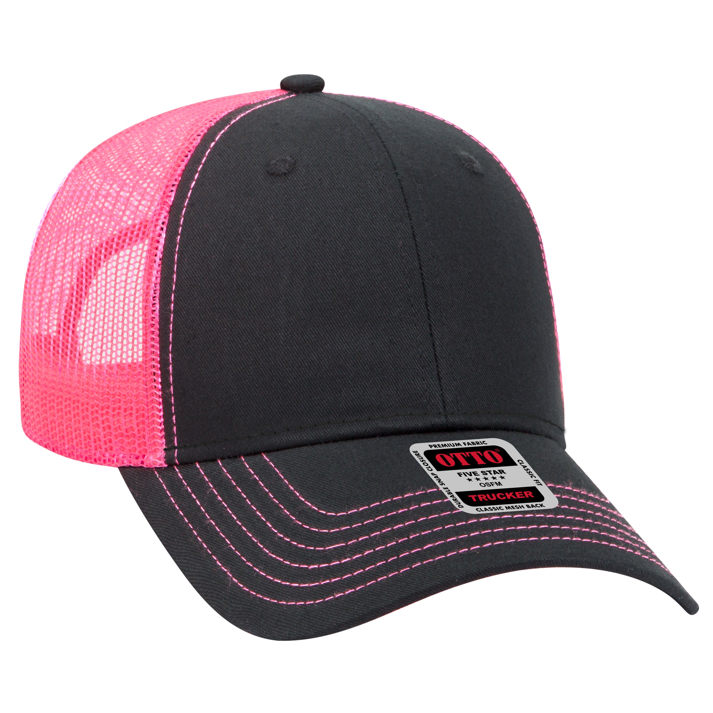 83-1239 OTTO CAP 6 Panel Low Profile Mesh Back Trucker Hat