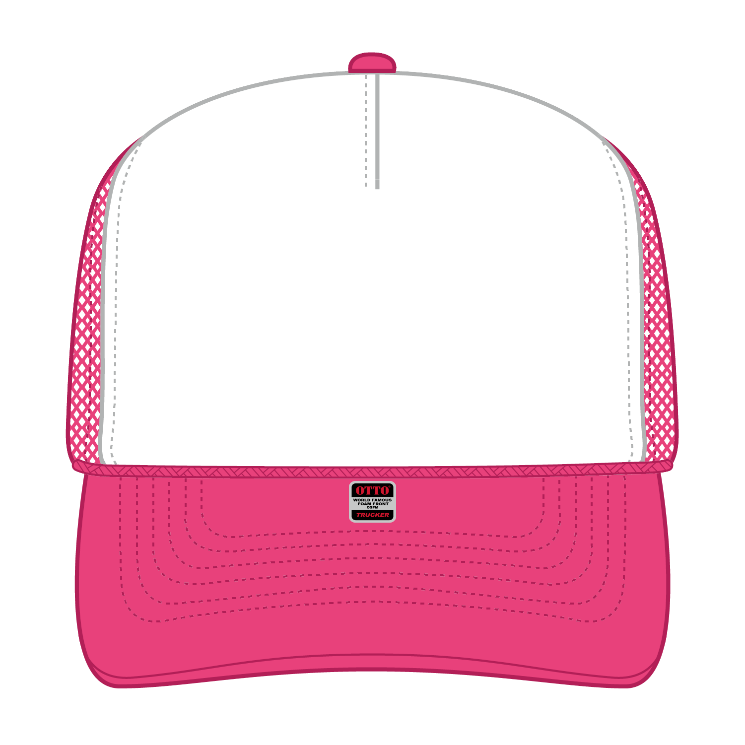 39-165 OTTO CAP 5 Panel High Crown Mesh Back Trucker Hat