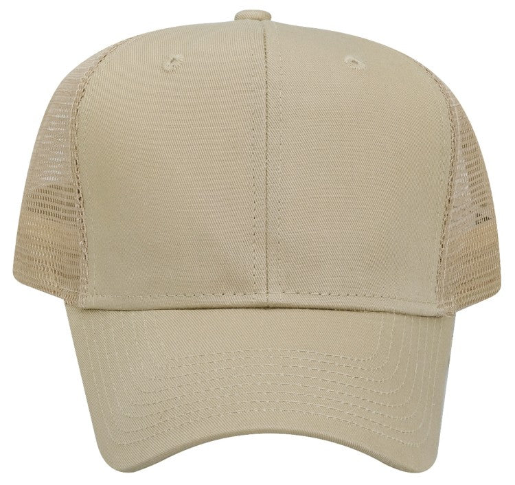 30-1103 OTTO CAP 6 Panel Mid Profile Mesh Back Trucker Hat