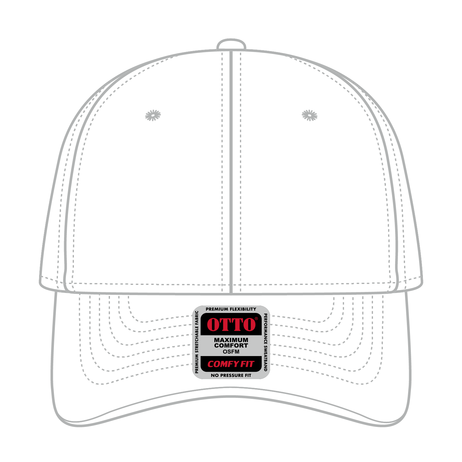 19-1227 OTTO CAP "OTTO COMFY FIT" 6 Panel Low Profile Baseball Cap