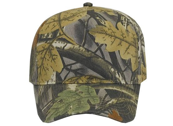 120-838 OTTO CAP Camouflage 5 Panel Mid Profile Style Cap