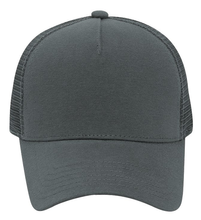 32-934 OTTO CAP 5 Panel Mid Profile Mesh Back Trucker Hat