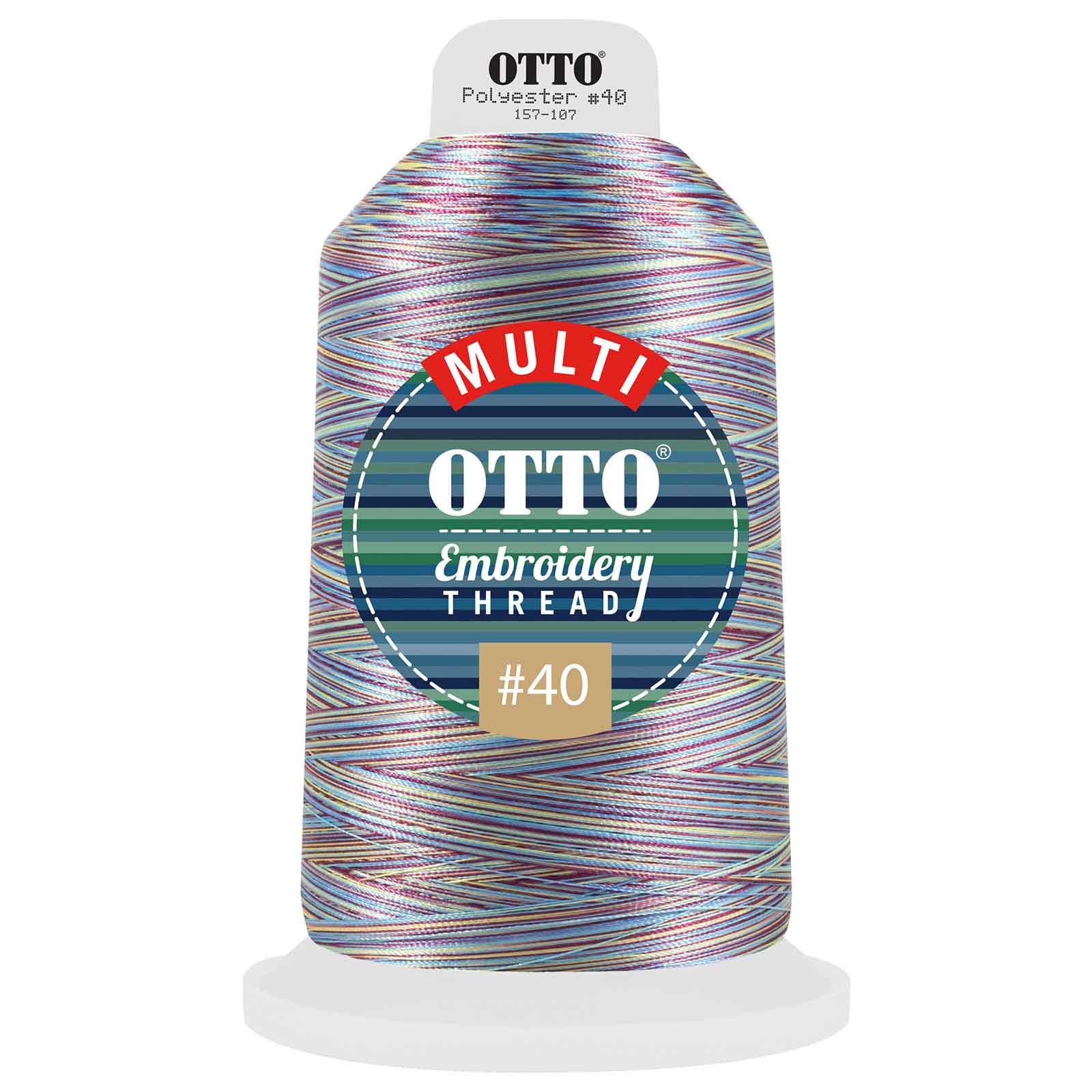 157-107 OTTO Embroidery Multicolor Thread #40 5,500 yd. King Cone