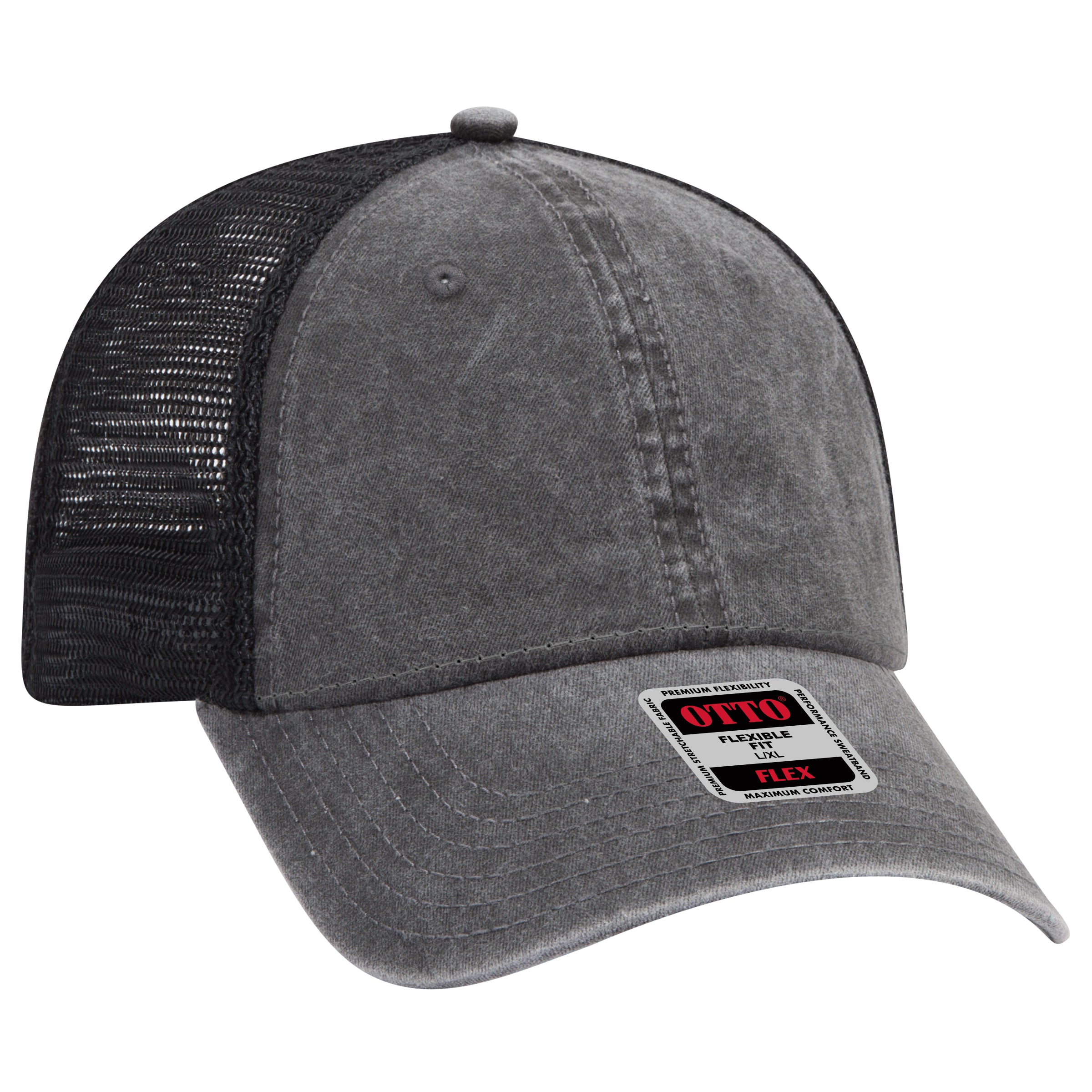 169-1264 OTTO CAP "OTTO FLEX" 6 Panel Low Profile Mesh Back Trucker Hat