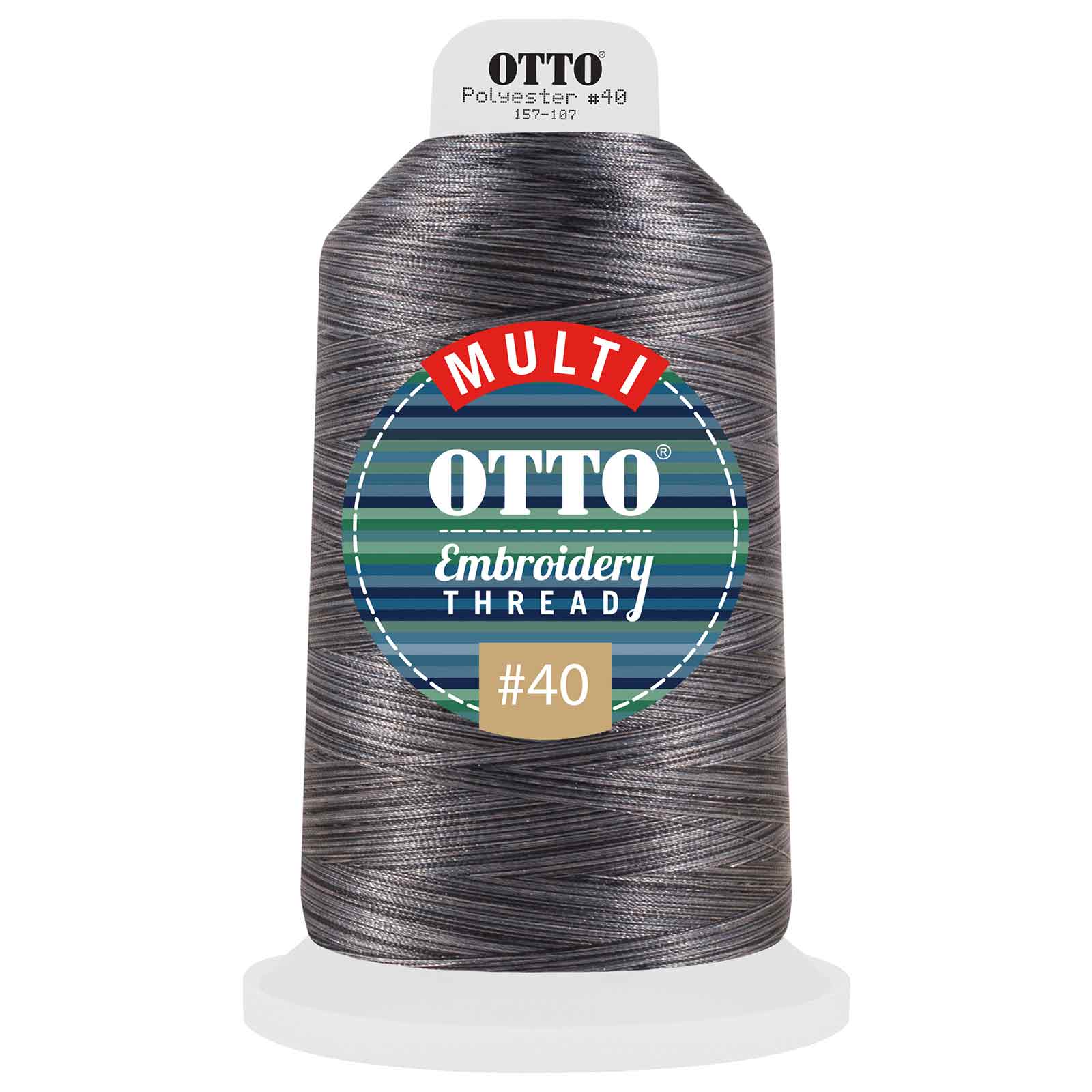 157-107 OTTO Embroidery Multicolor Thread #40 5,500 yd. King Cone