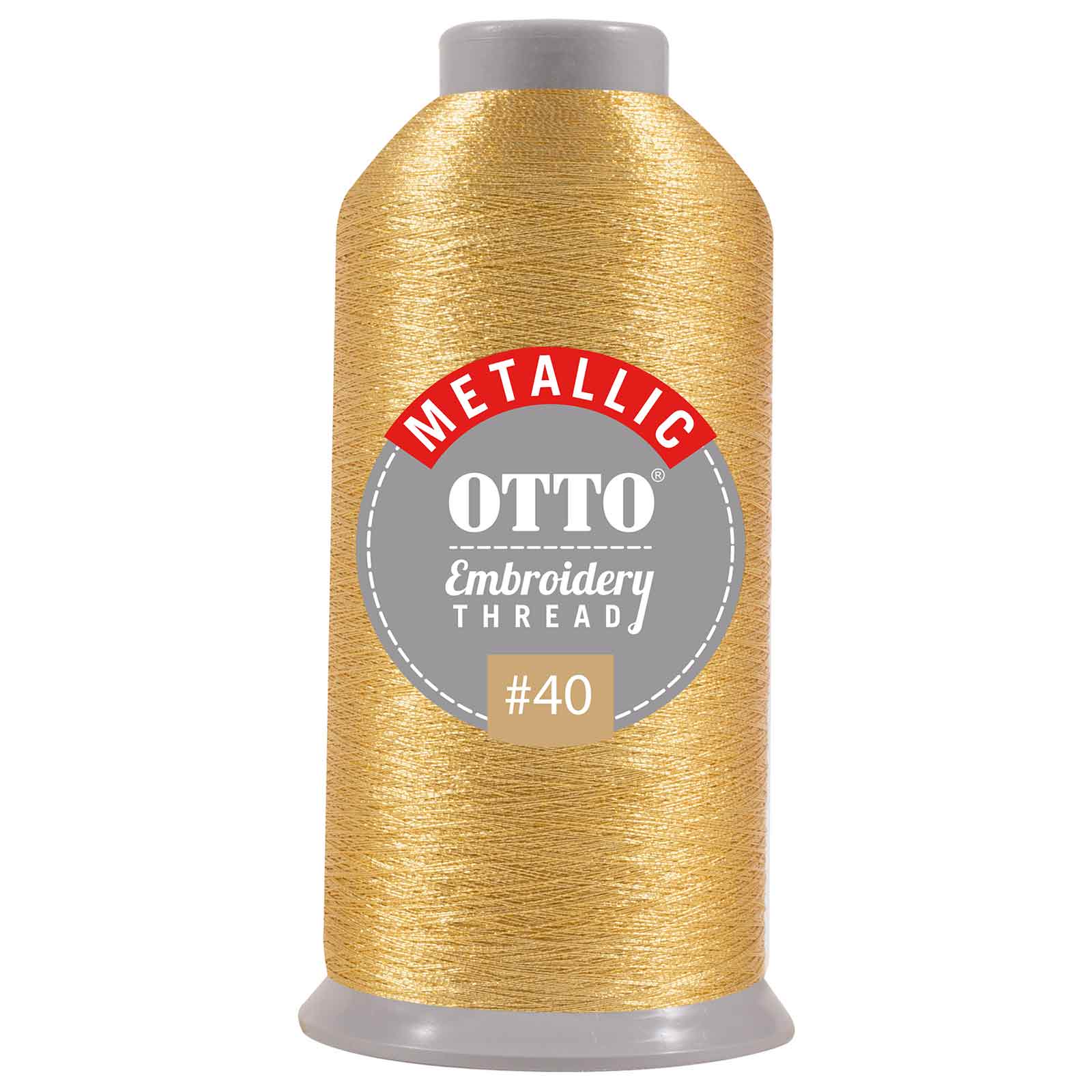 157-106 OTTO Embroidery Metallic Thread #40 3,300 yd. Cone