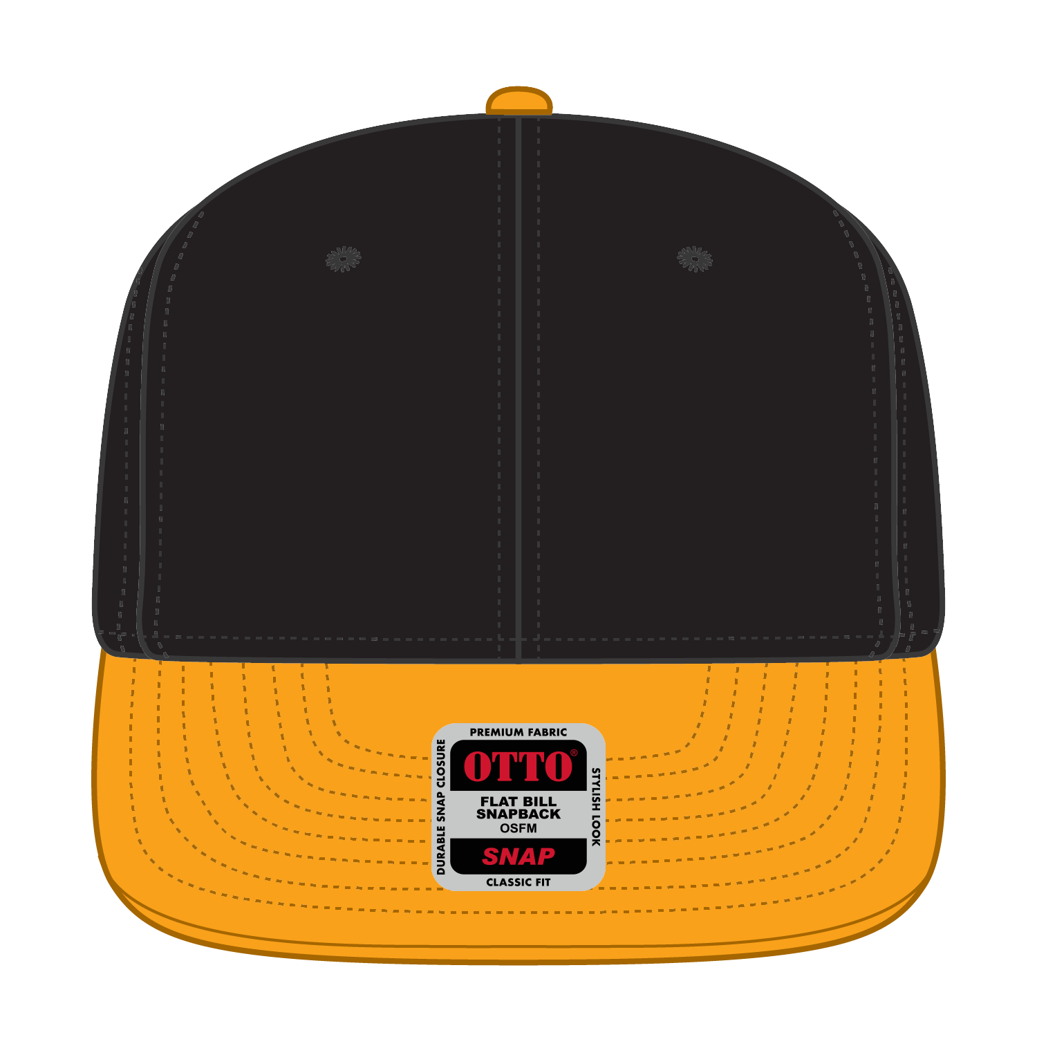 125-978 OTTO CAP "OTTO SNAP" 6 Panel Pro Style Snapback Hat