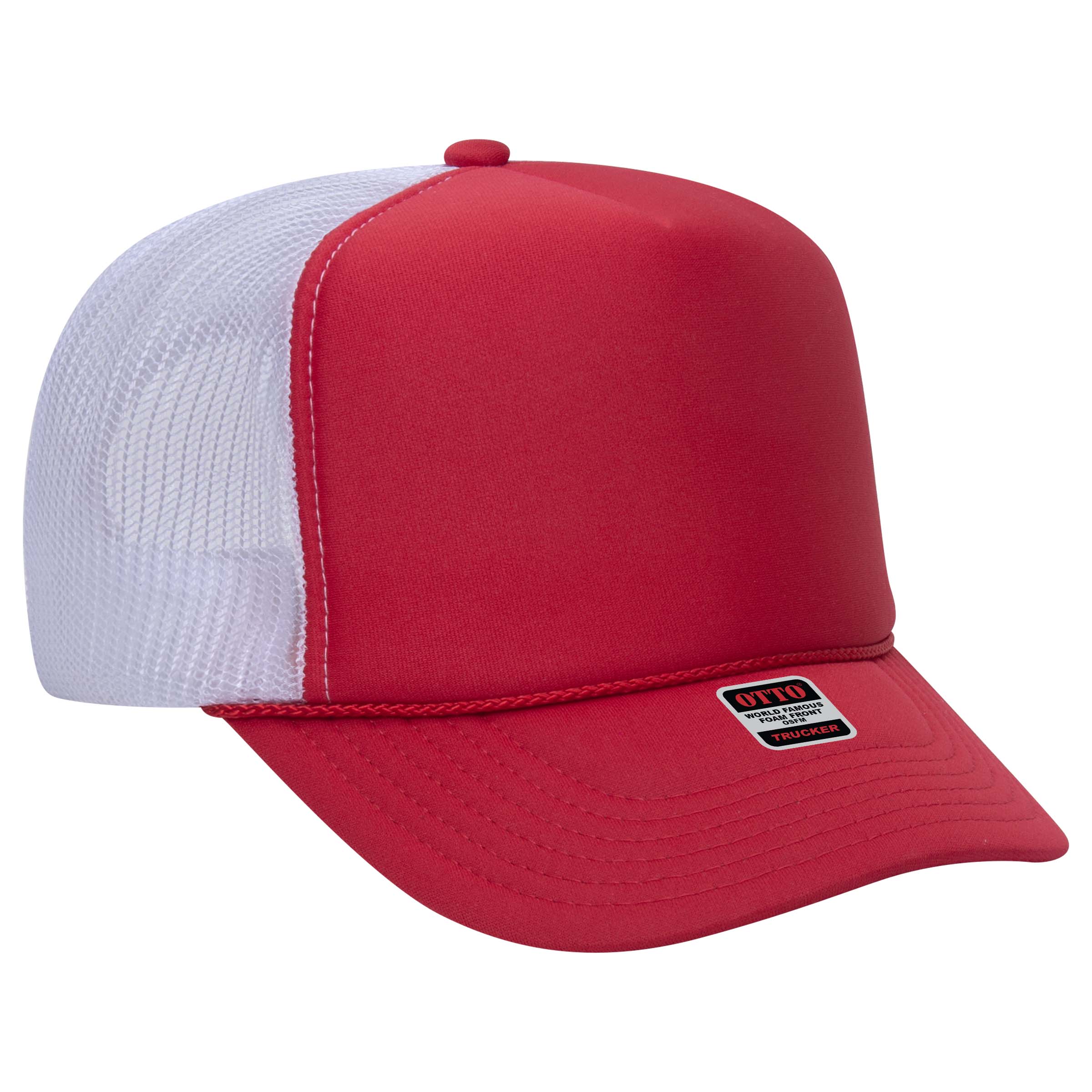 39-165 OTTO CAP 5 Panel High Crown Mesh Back Trucker Hat