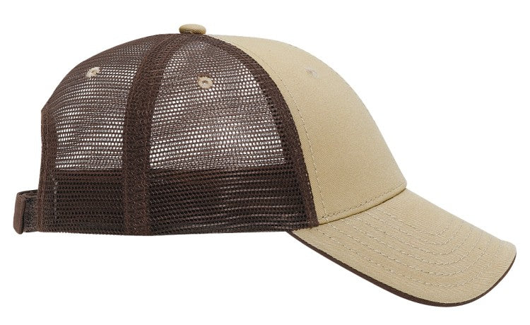 122-945 OTTO CAP 6 Panel Low Profile Mesh Back Trucker Hat