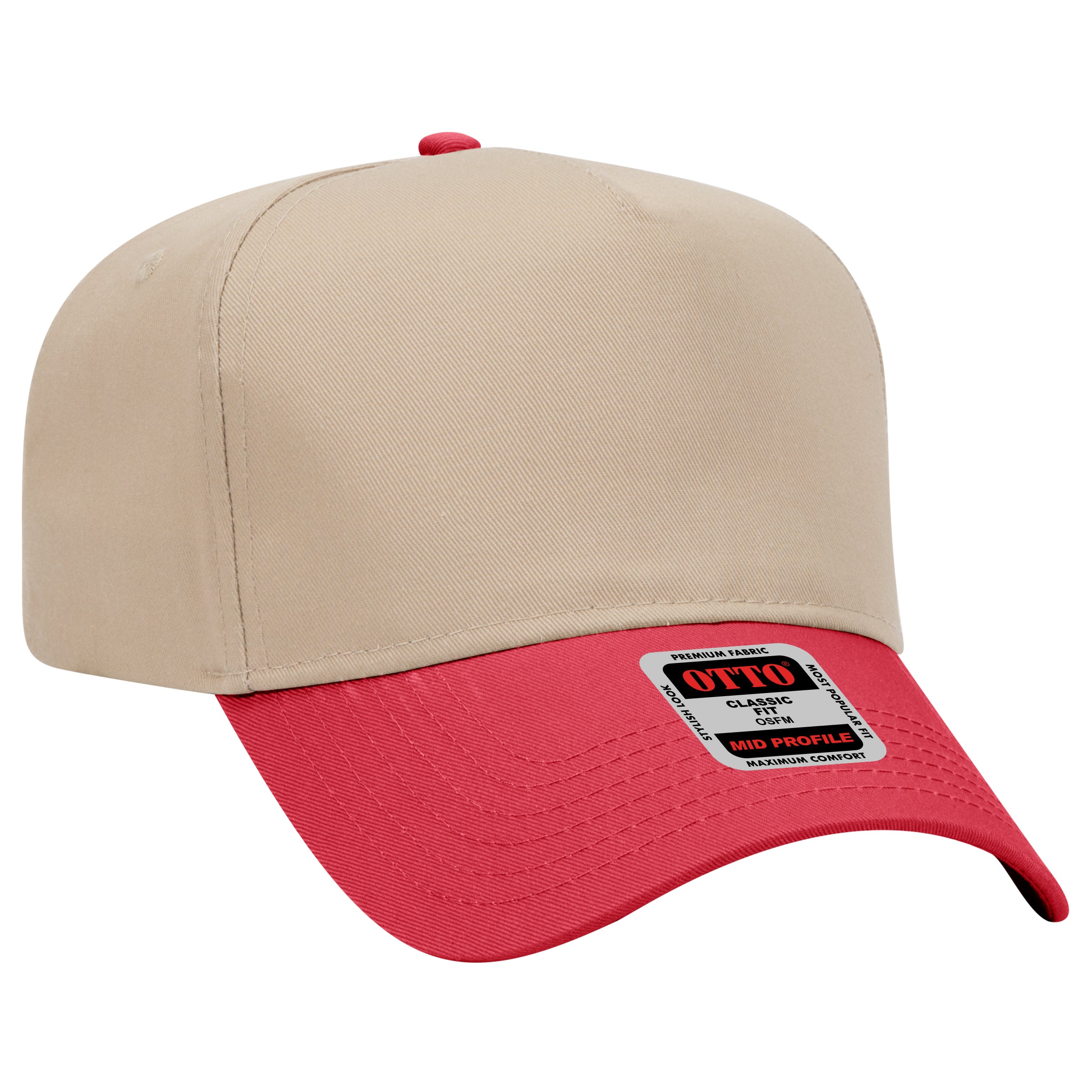 31-069 OTTO CAP 5 Panel Mid Profile Baseball Cap