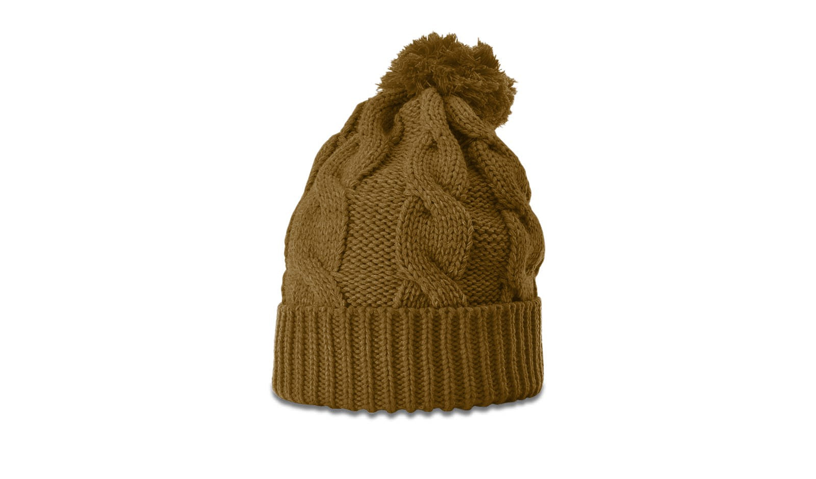 Richardson 141 Chunk Twist Knit Beanie with Cuff &amp; Pom