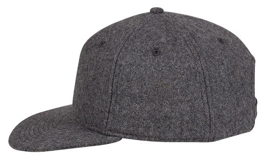 148-1200 OTTO CAP 6 Panel Mid Profile Flat Visor Strapback Hat