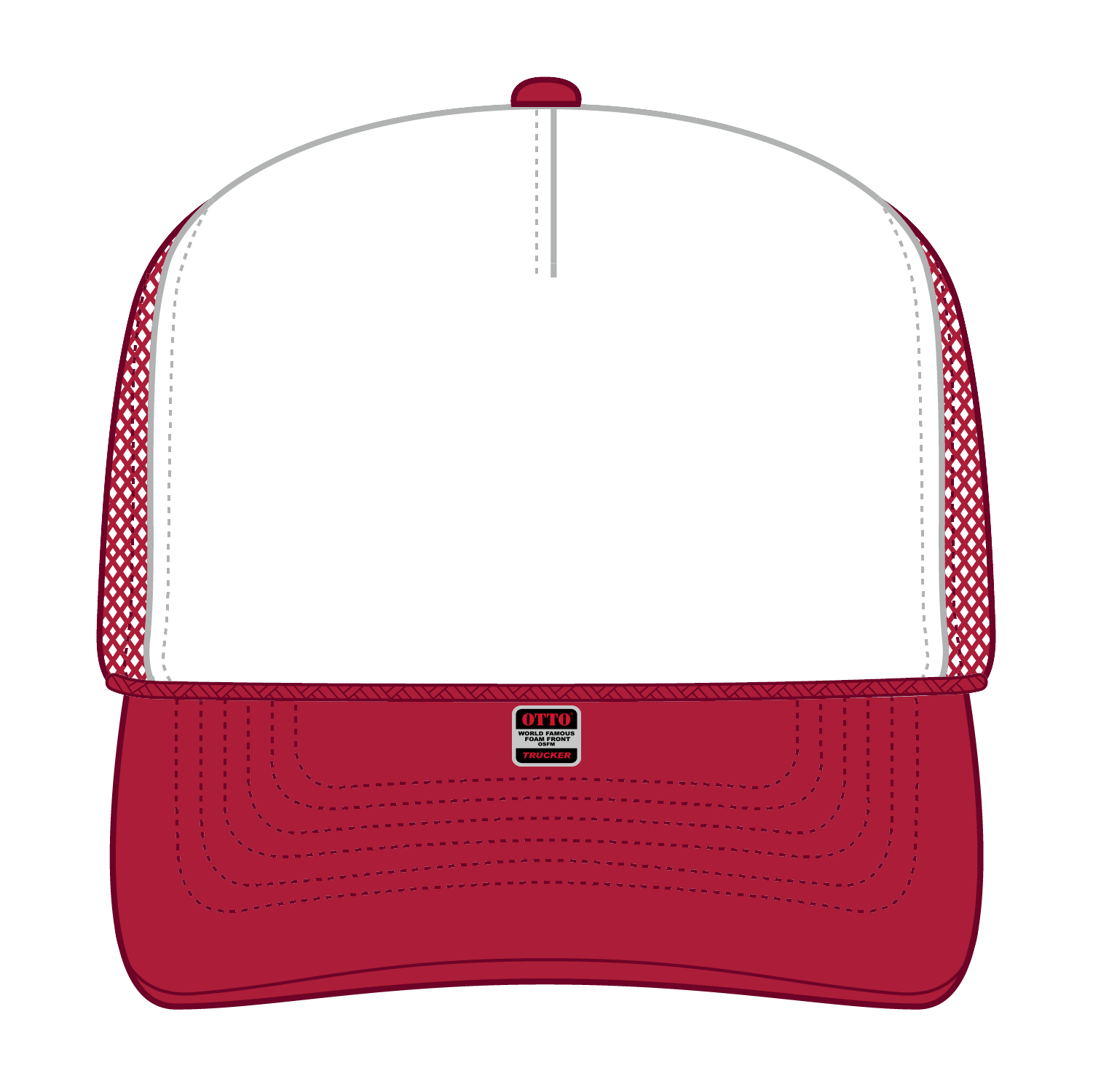 39-165 OTTO CAP 5 Panel High Crown Mesh Back Trucker Hat