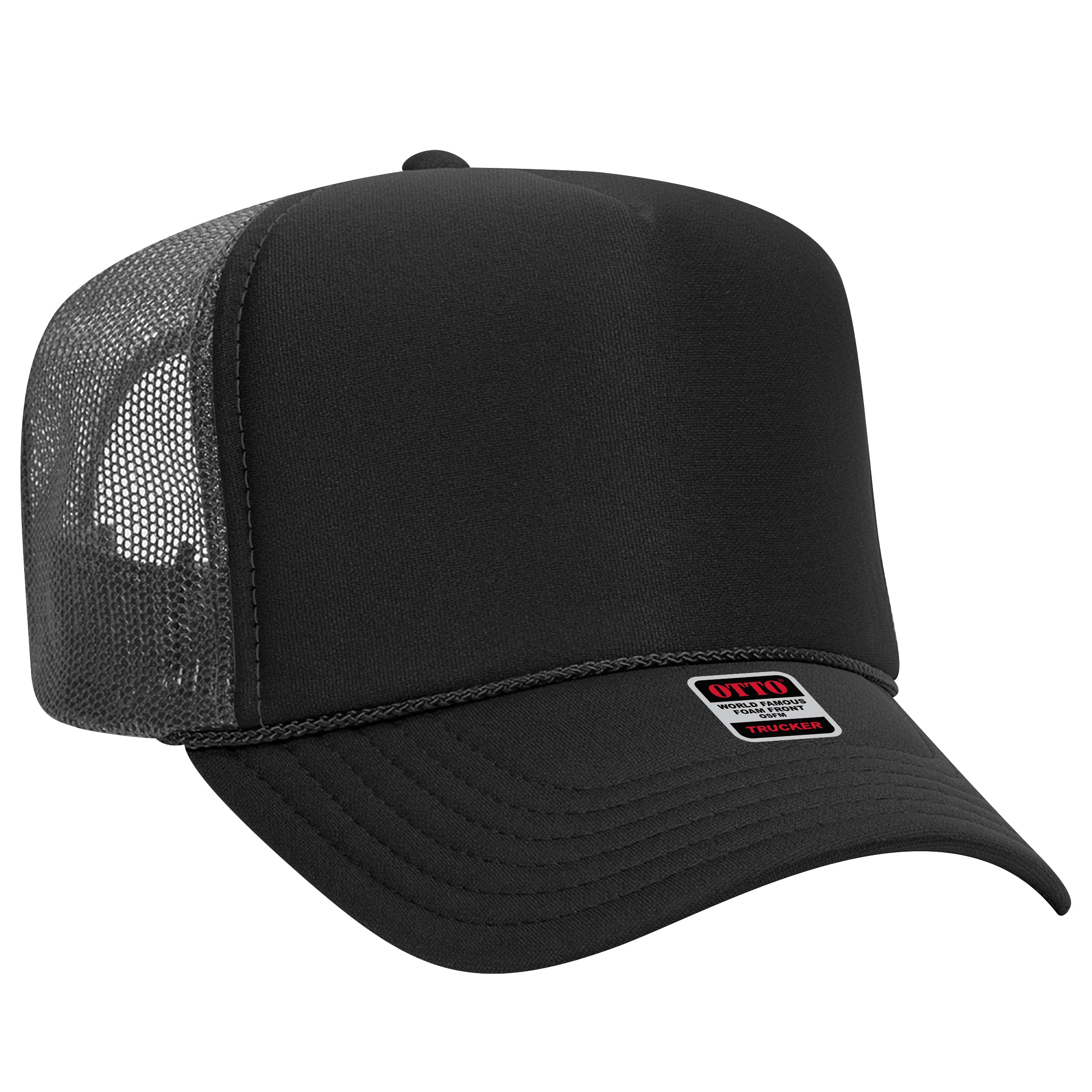 39-165 OTTO CAP 5 Panel High Crown Mesh Back Trucker Hat