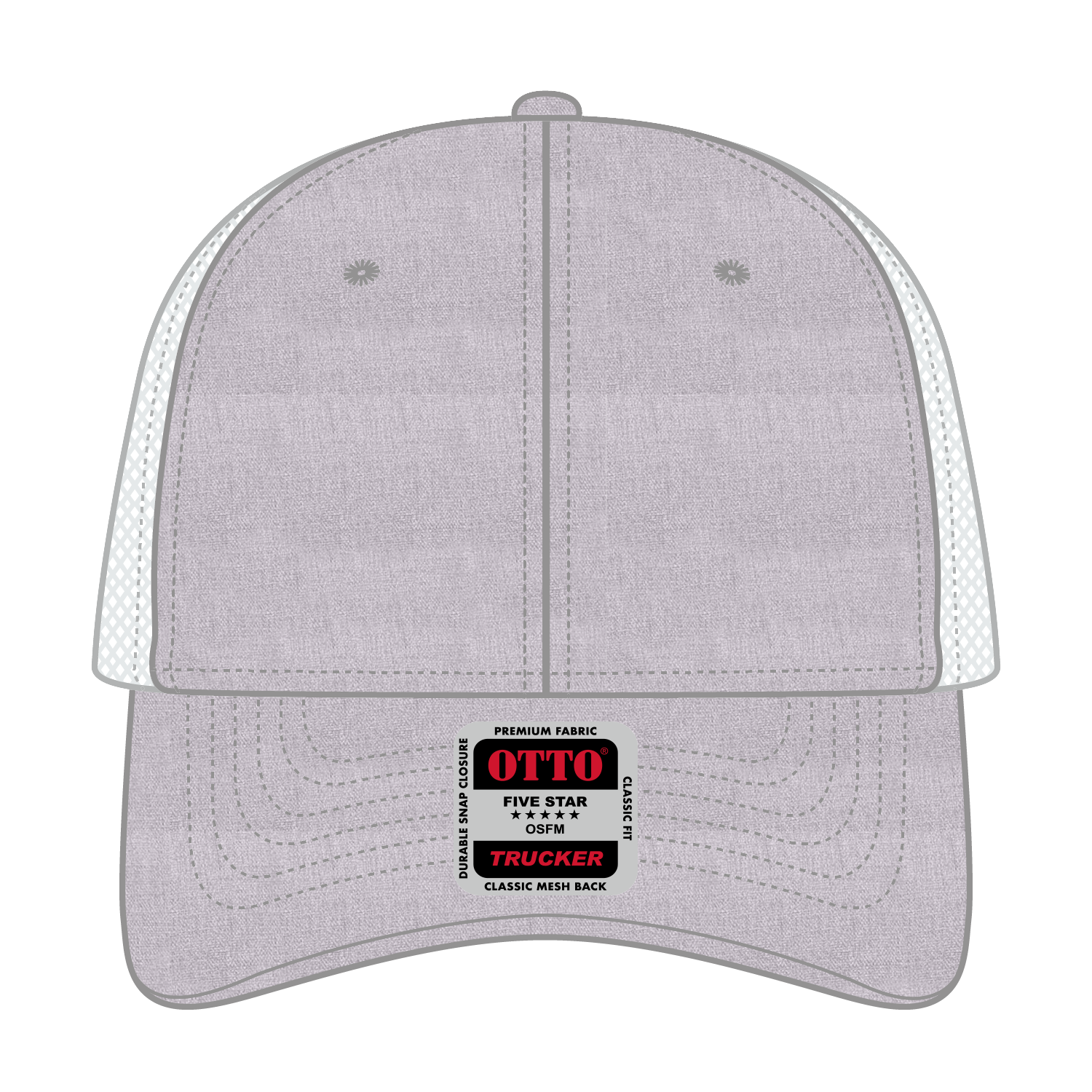 83-473 OTTO CAP 6 Panel Low Profile Mesh Back Trucker Hat