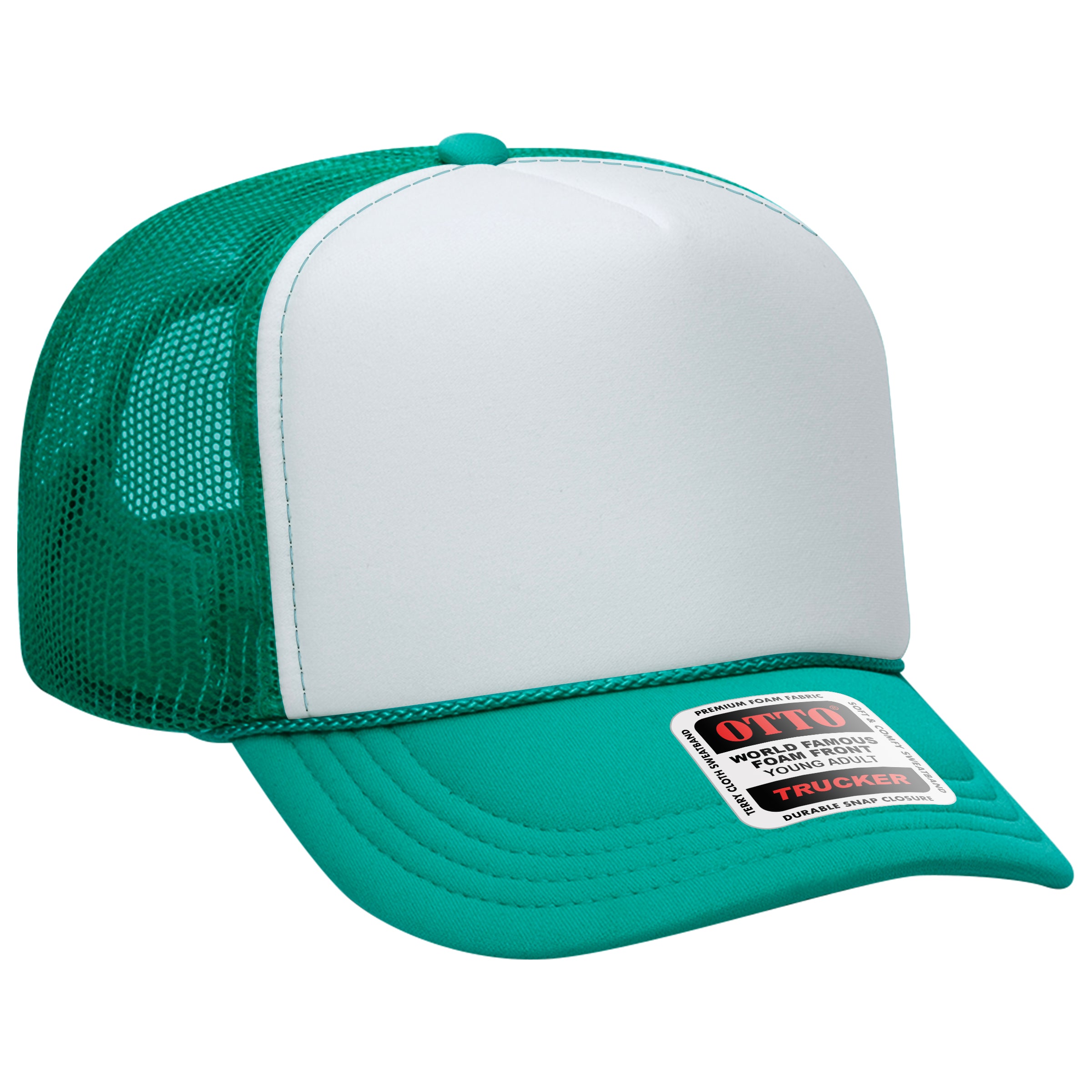 39-165 OTTO CAP 5 Panel High Crown Mesh Back Trucker Hat