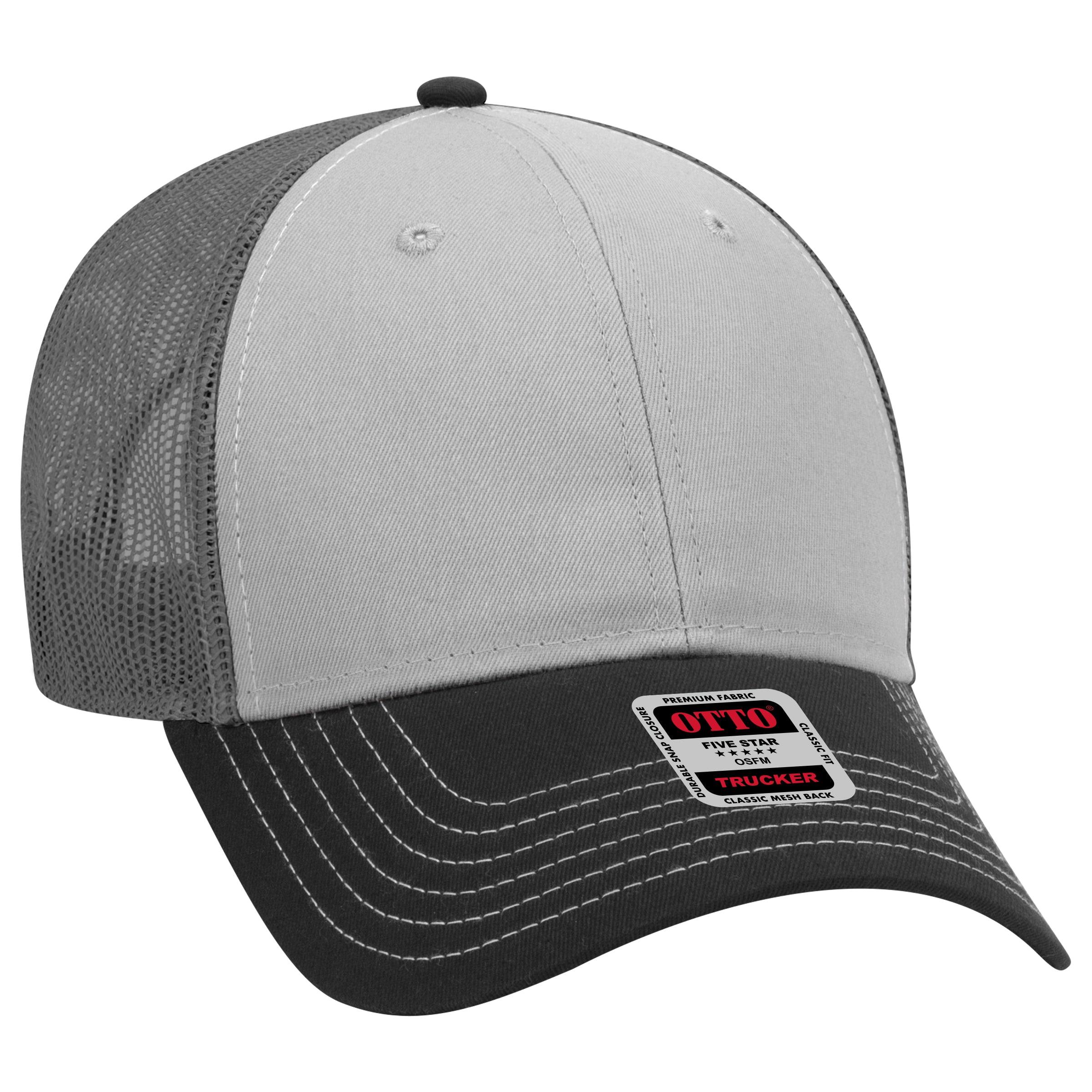 83-1239 OTTO CAP 6 Panel Low Profile Mesh Back Trucker Hat