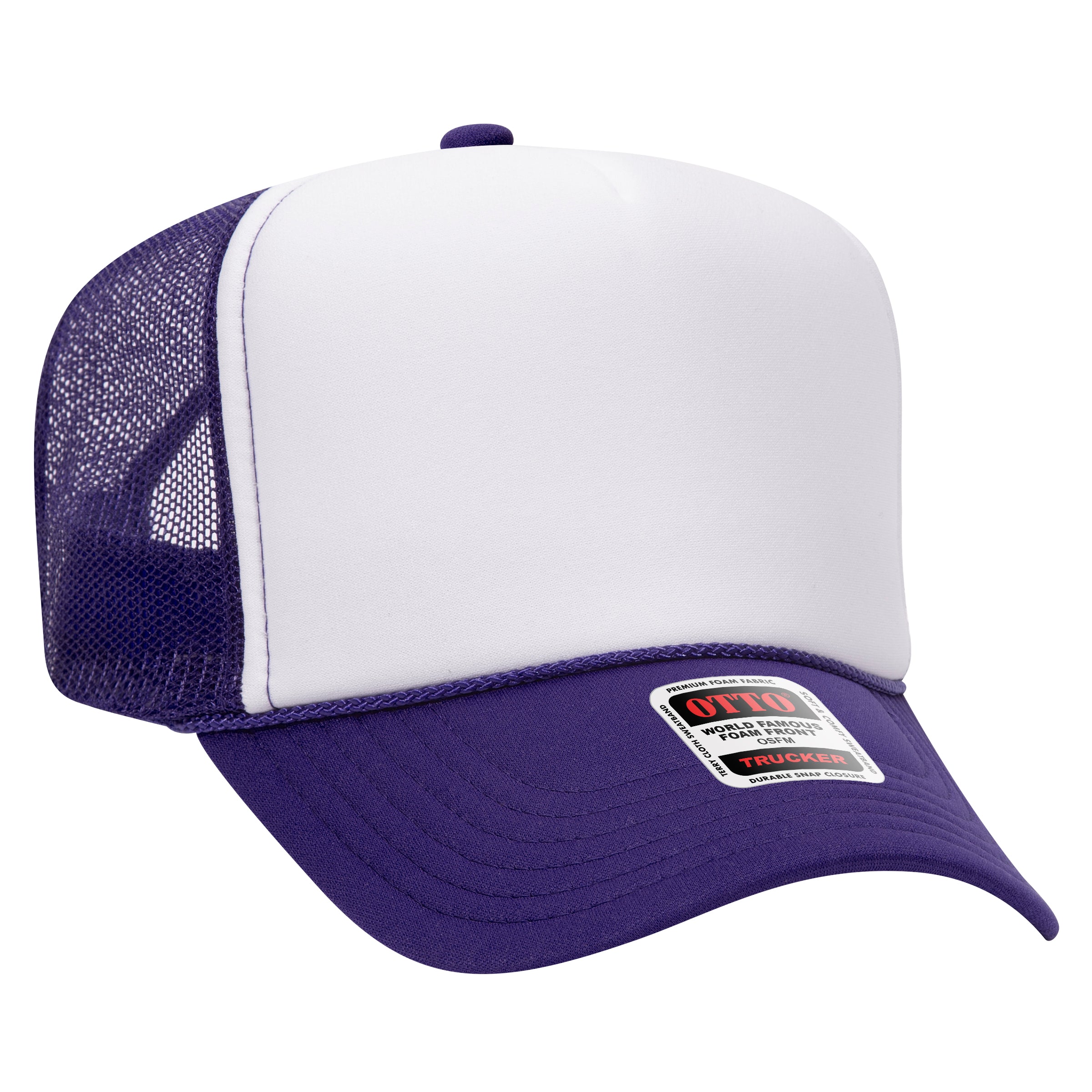 39-165 OTTO CAP 5 Panel High Crown Mesh Back Trucker Hat