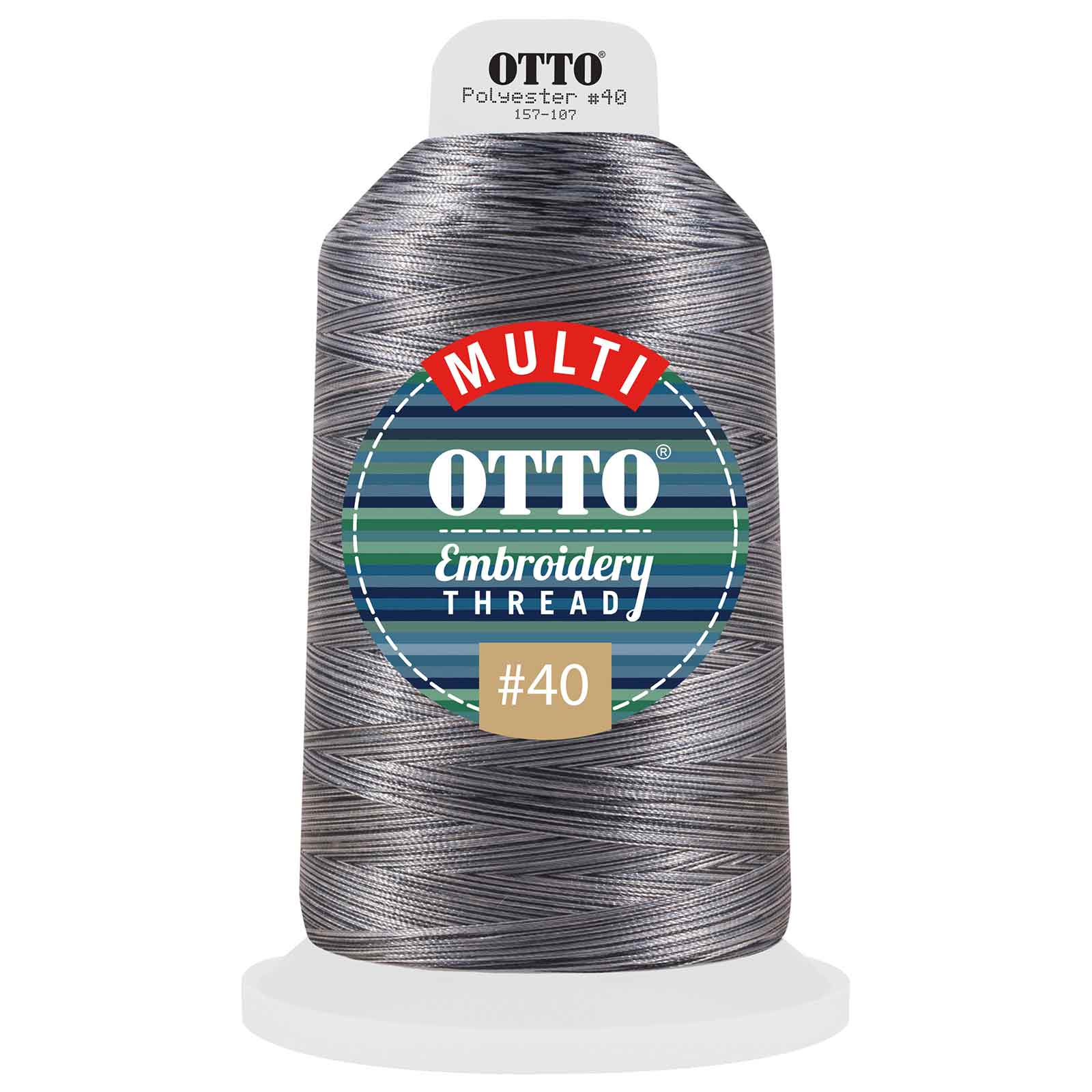 157-107 OTTO Embroidery Multicolor Thread #40 5,500 yd. King Cone