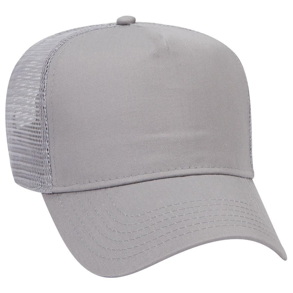 32-285 OTTO CAP 5 Panel Mid Profile Mesh Back Trucker Hat