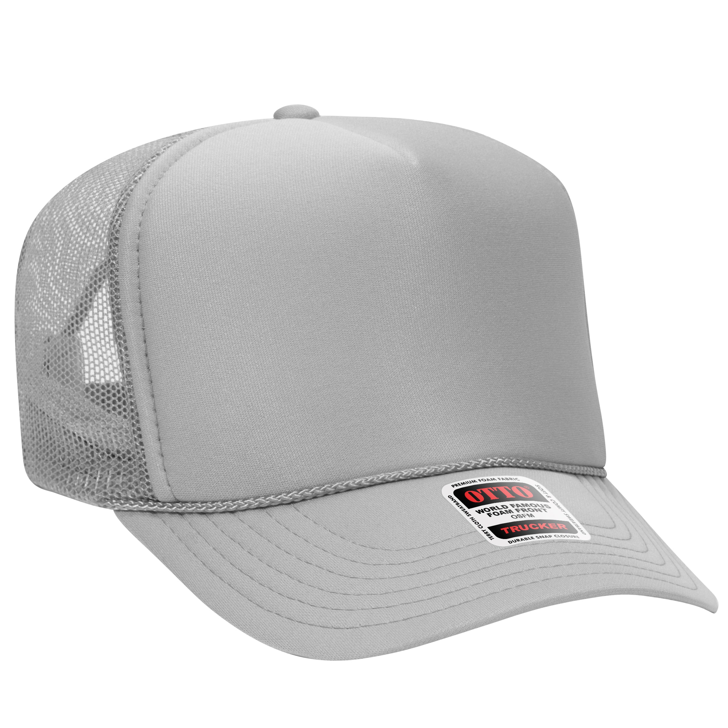 39-165 OTTO CAP 5 Panel High Crown Mesh Back Trucker Hat