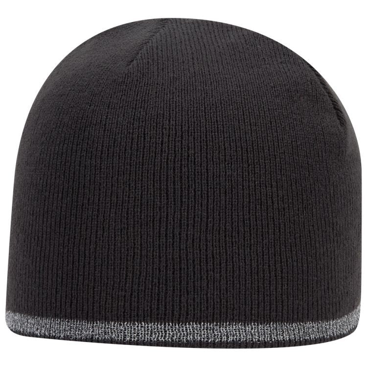91-1237 OTTO CAP 9" Classic Knit Beanie w/ Reflective Stripe