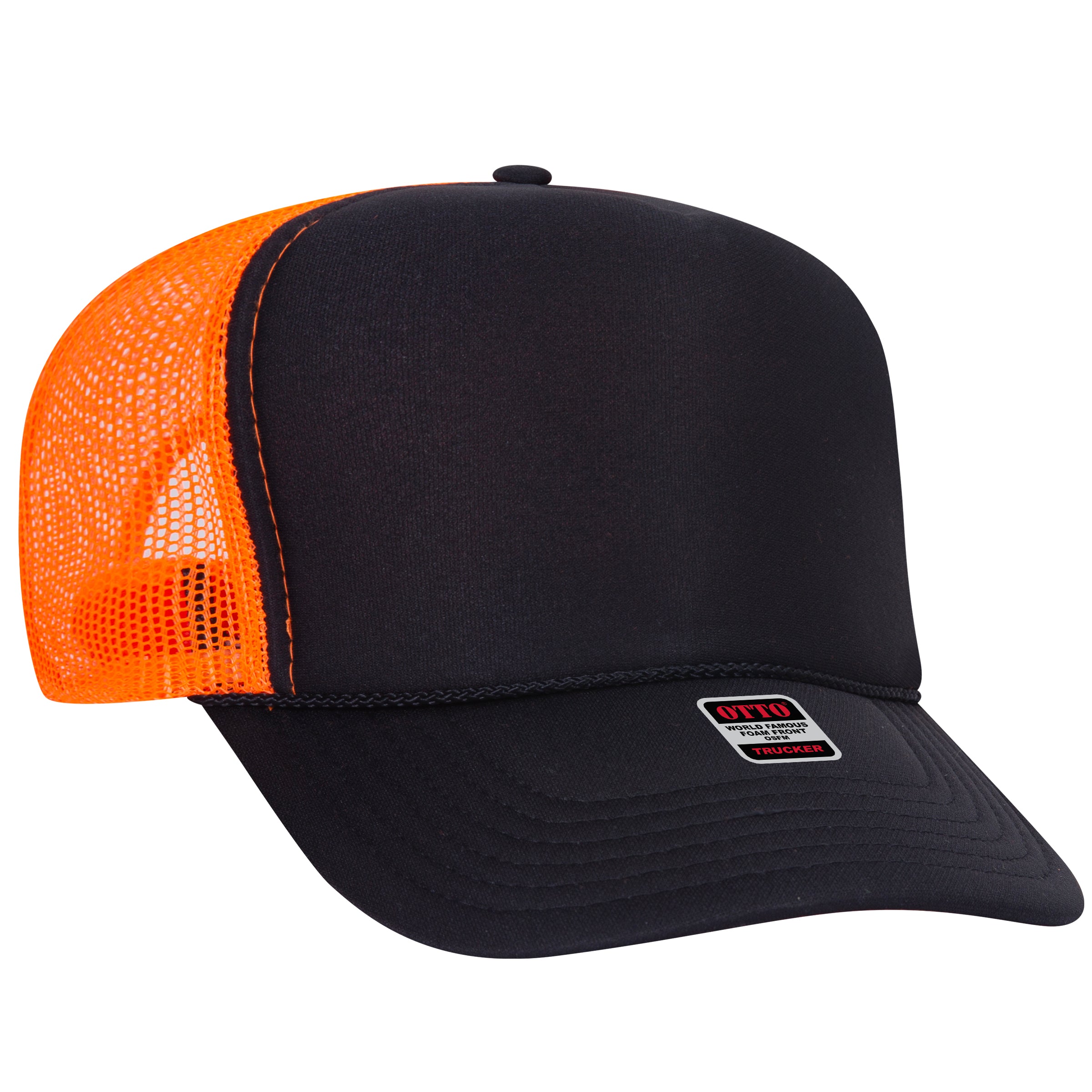 39-165 OTTO CAP 5 Panel High Crown Mesh Back Trucker Hat