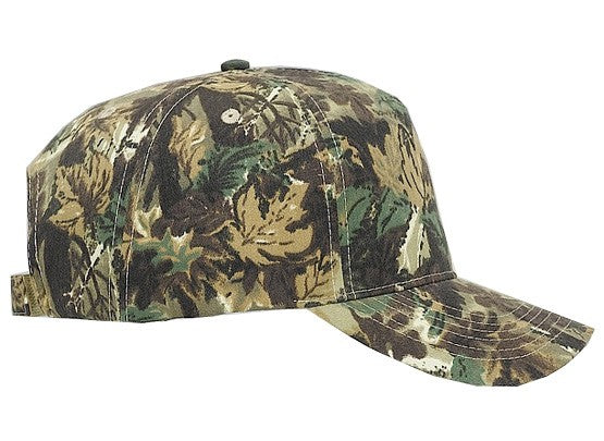 120-838 OTTO CAP Camouflage 5 Panel Mid Profile Style Cap