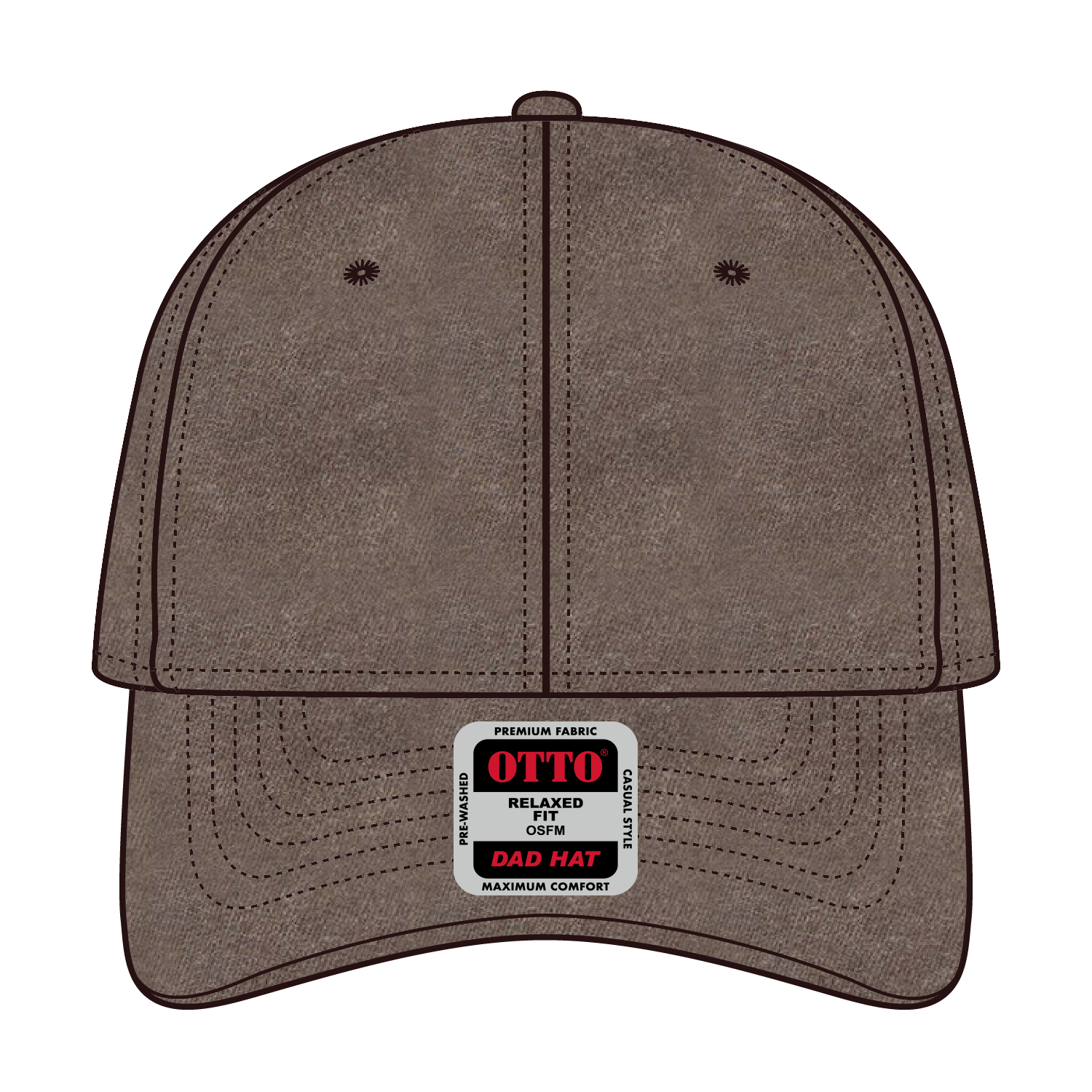 18-202 OTTO CAP 6 Panel Low Profile Dad Hat