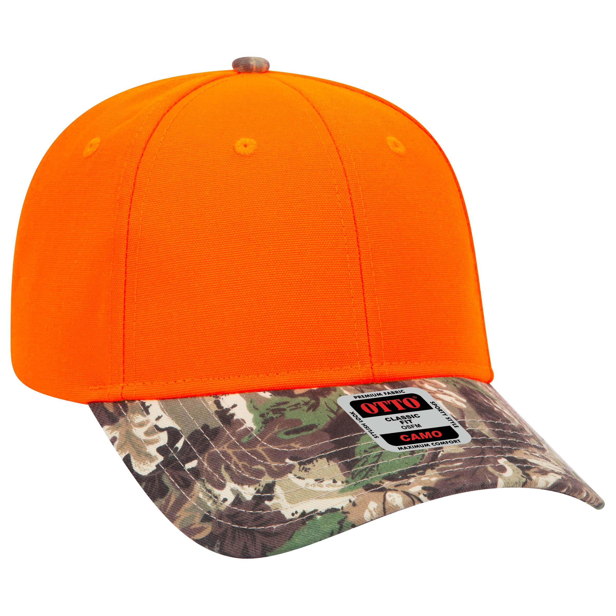 78-353 OTTO CAP Camouflage 6 Panel Low Profile Baseball Cap