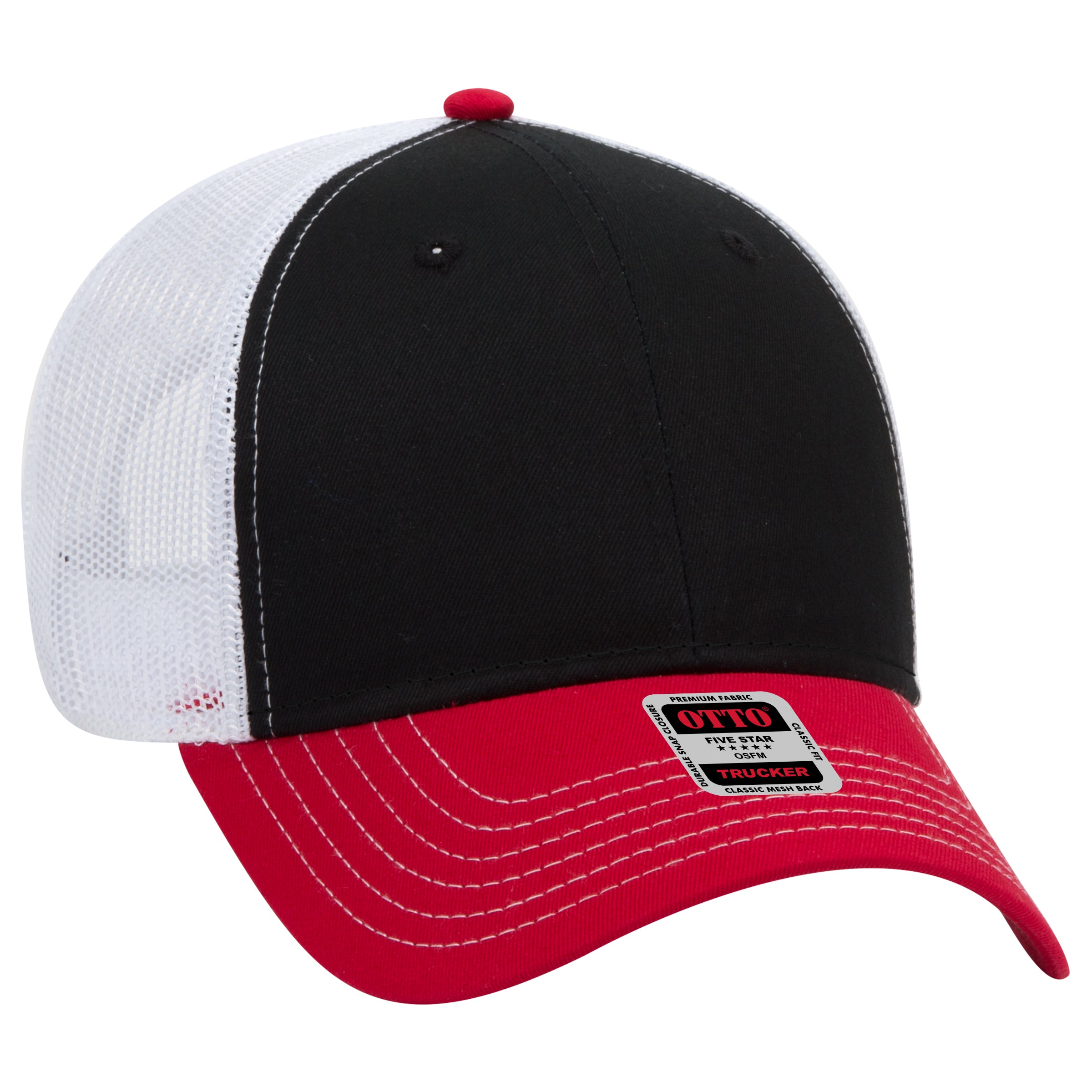 83-1239 OTTO CAP 6 Panel Low Profile Mesh Back Trucker Hat