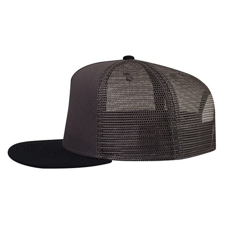 154-1124 OTTO CAP "OTTO SNAP" 5 Panel Mid Profile Mesh Back Trucker Snapback Hat