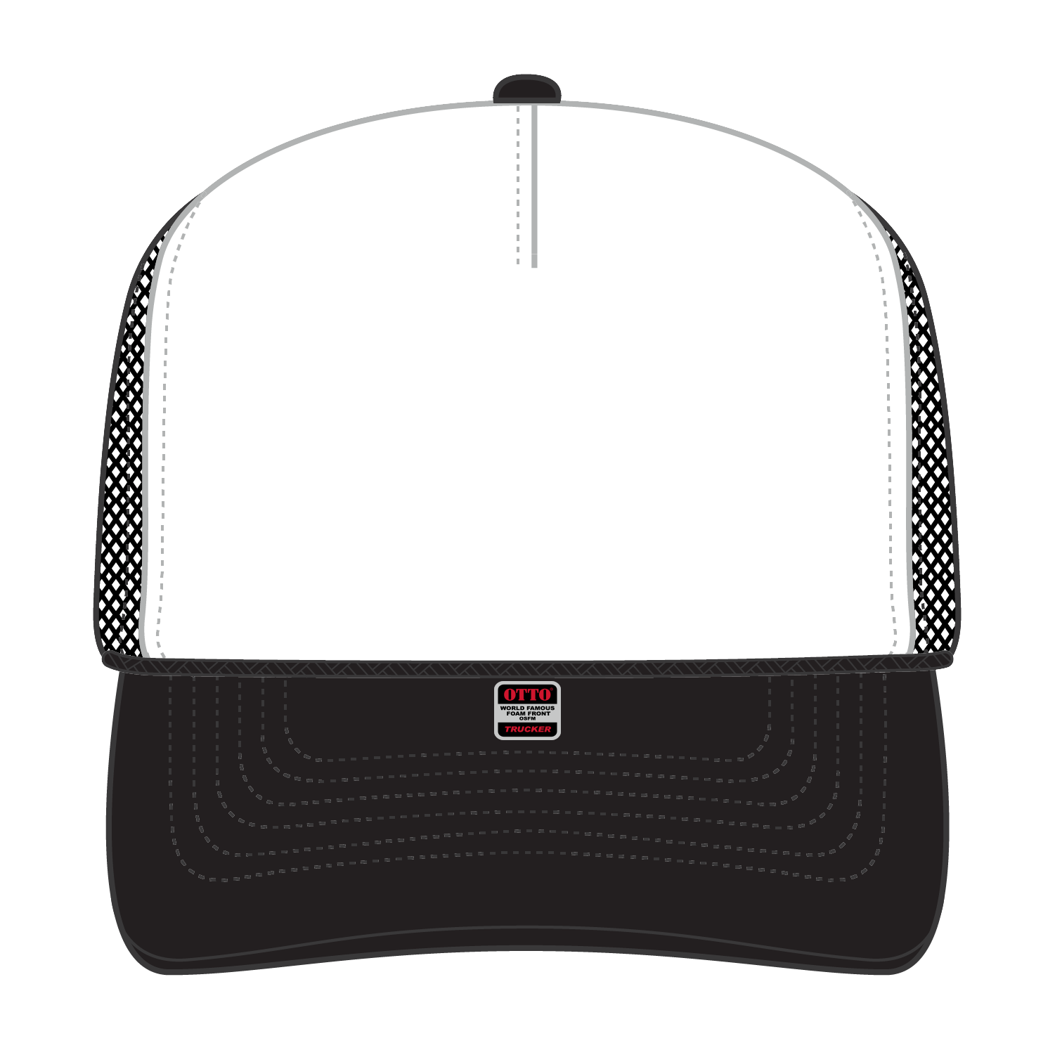 39-165 OTTO CAP 5 Panel High Crown Mesh Back Trucker Hat