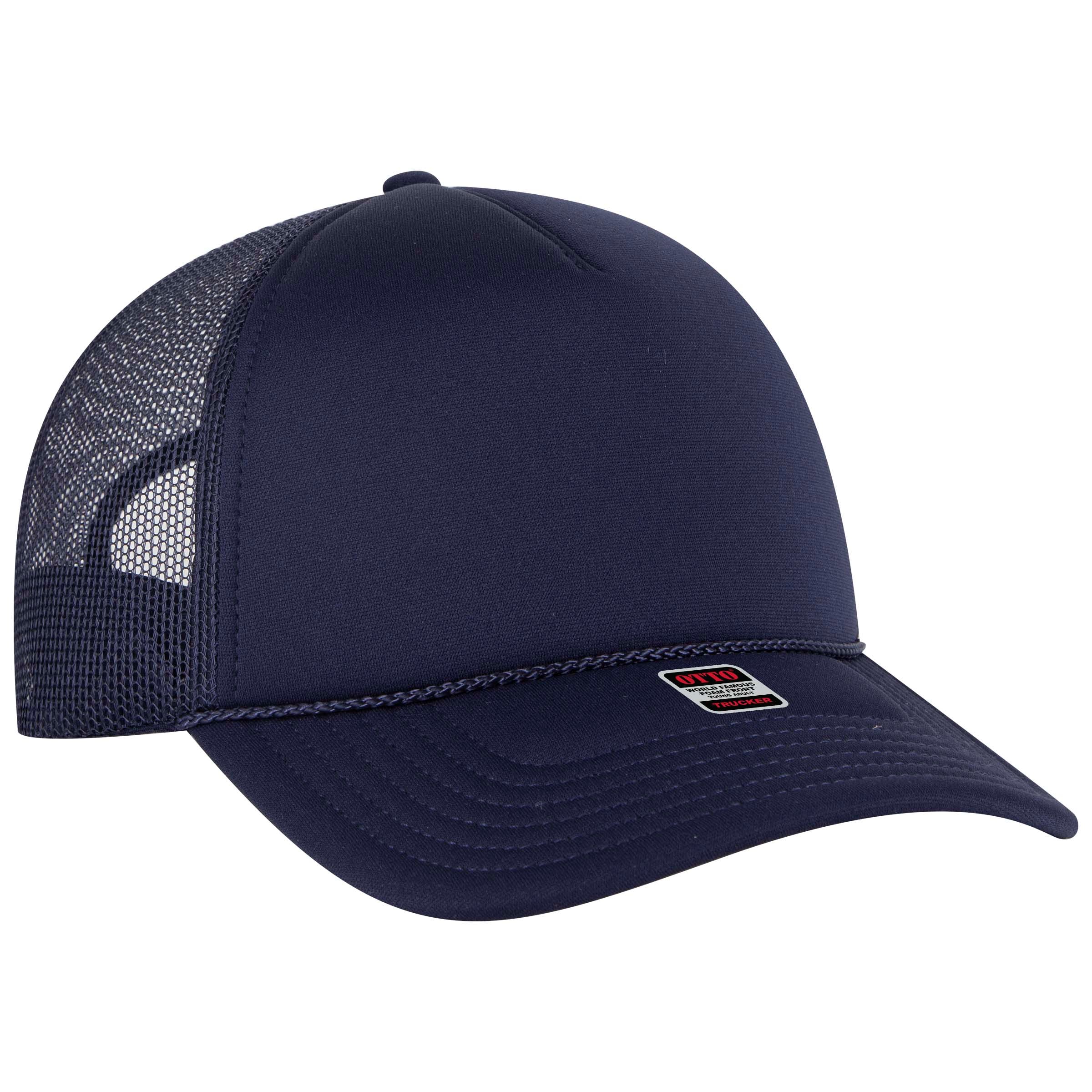 39102-1 OTTO CAP 5 Panel Low Profile Mesh Back Trucker Hat 39102-1