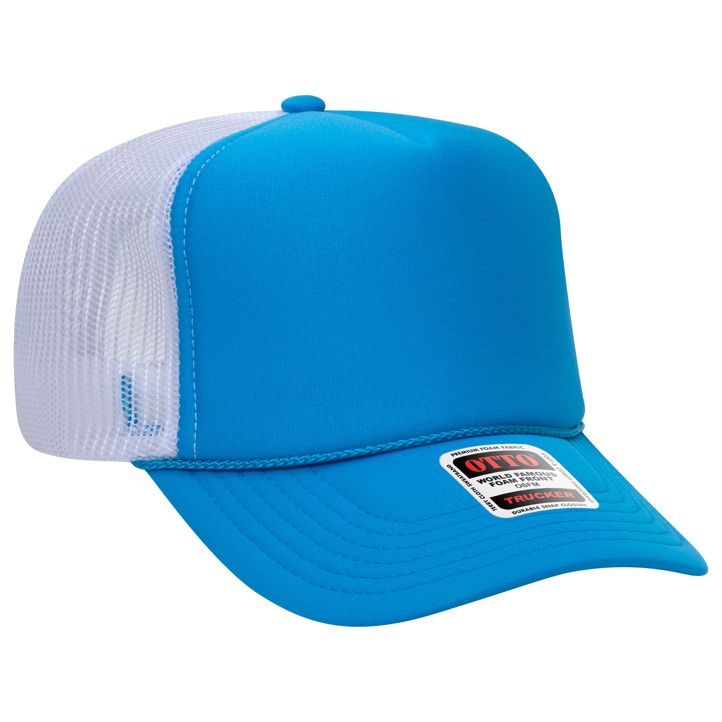 39-165 OTTO CAP 5 Panel High Crown Mesh Back Trucker Hat
