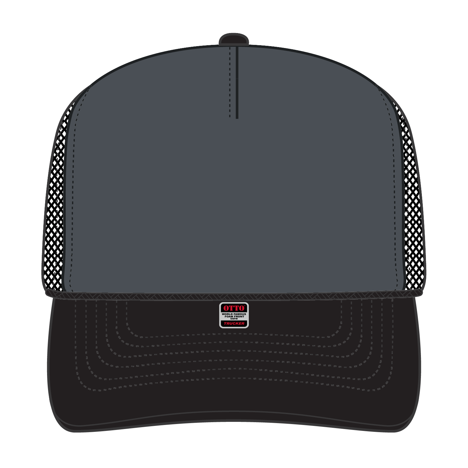 39-165 OTTO CAP 5 Panel High Crown Mesh Back Trucker Hat