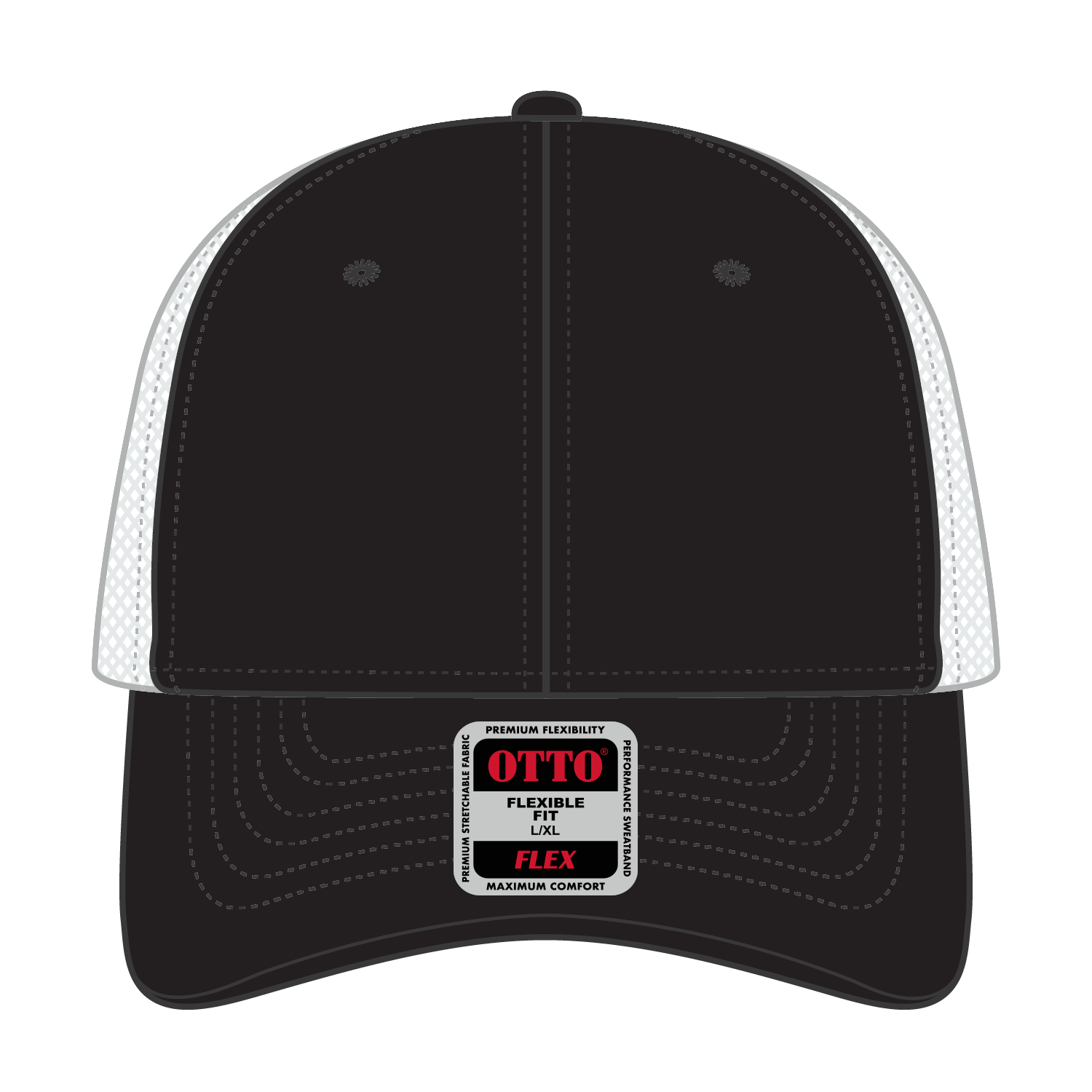 135-1230 OTTO CAP "OTTO FLEX" 6 Panel Low Profile Mesh Back Trucker Hat