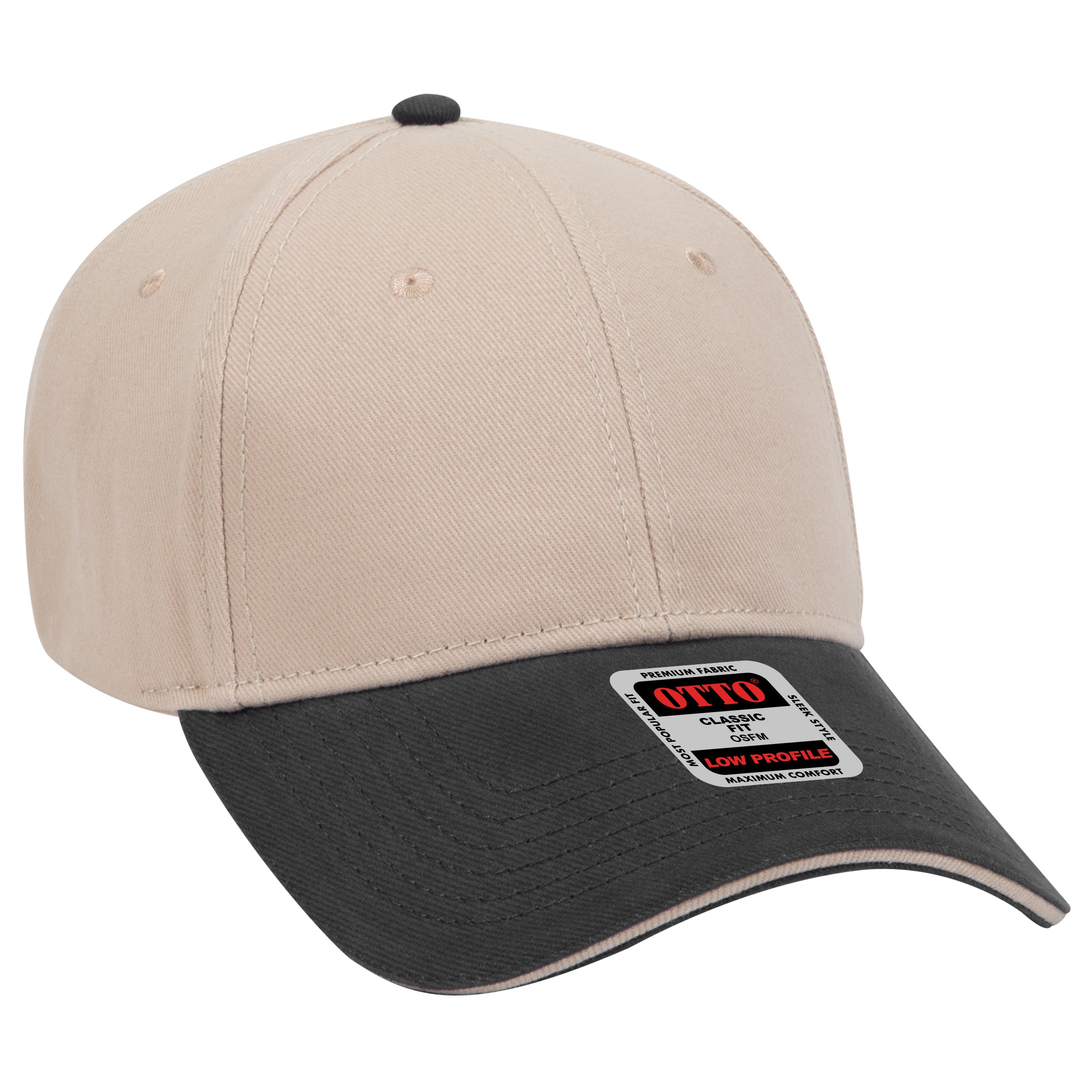 23-255 OTTO CAP 6 Panel Low Profile Baseball Cap