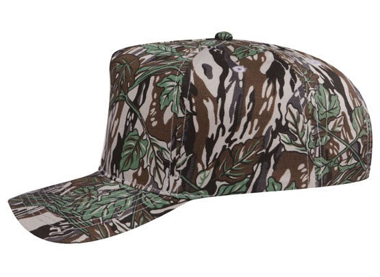 46-047 OTTO CAP Camouflage 5 Panel Mid Profile Baseball Cap