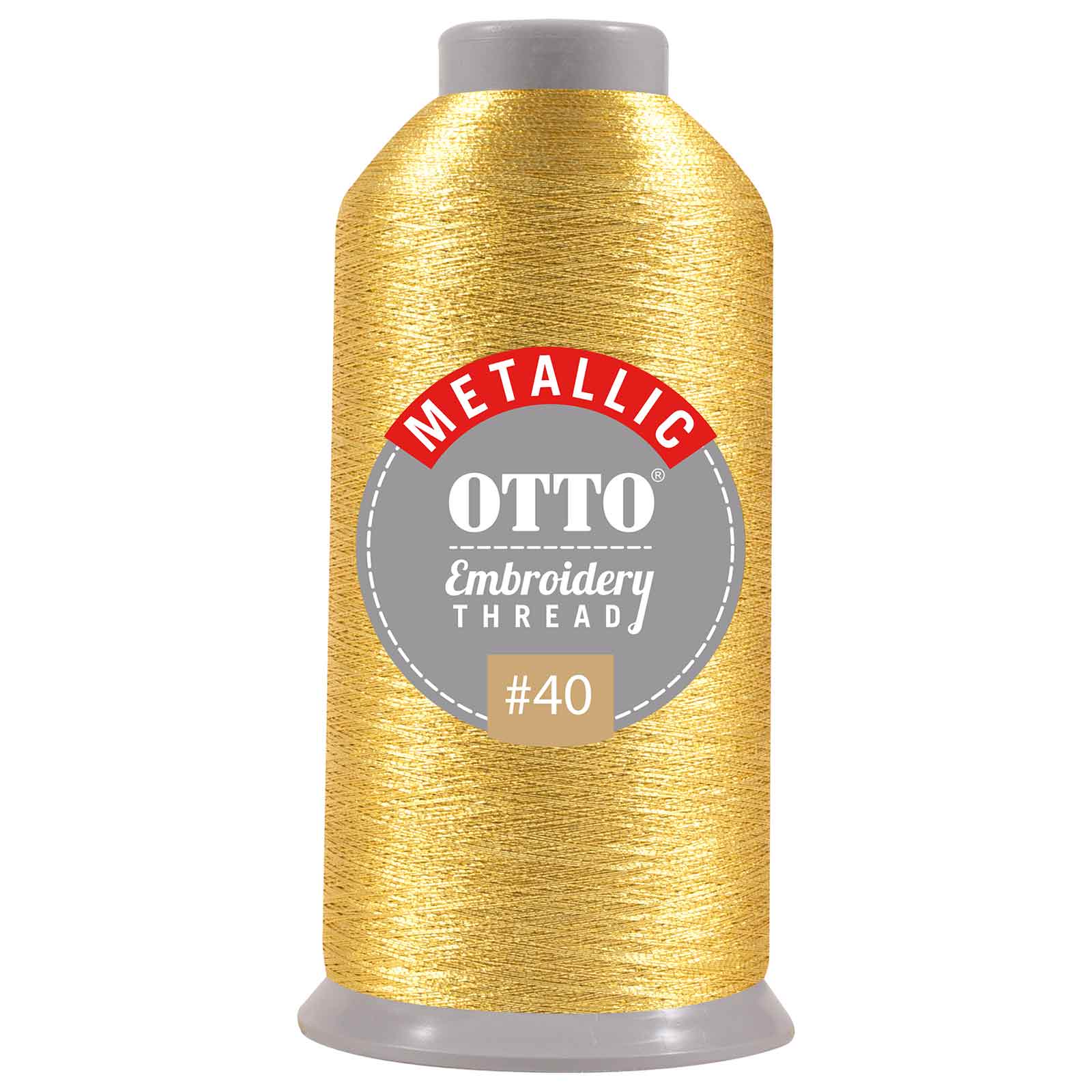 157-106 OTTO Embroidery Metallic Thread #40 3,300 yd. Cone