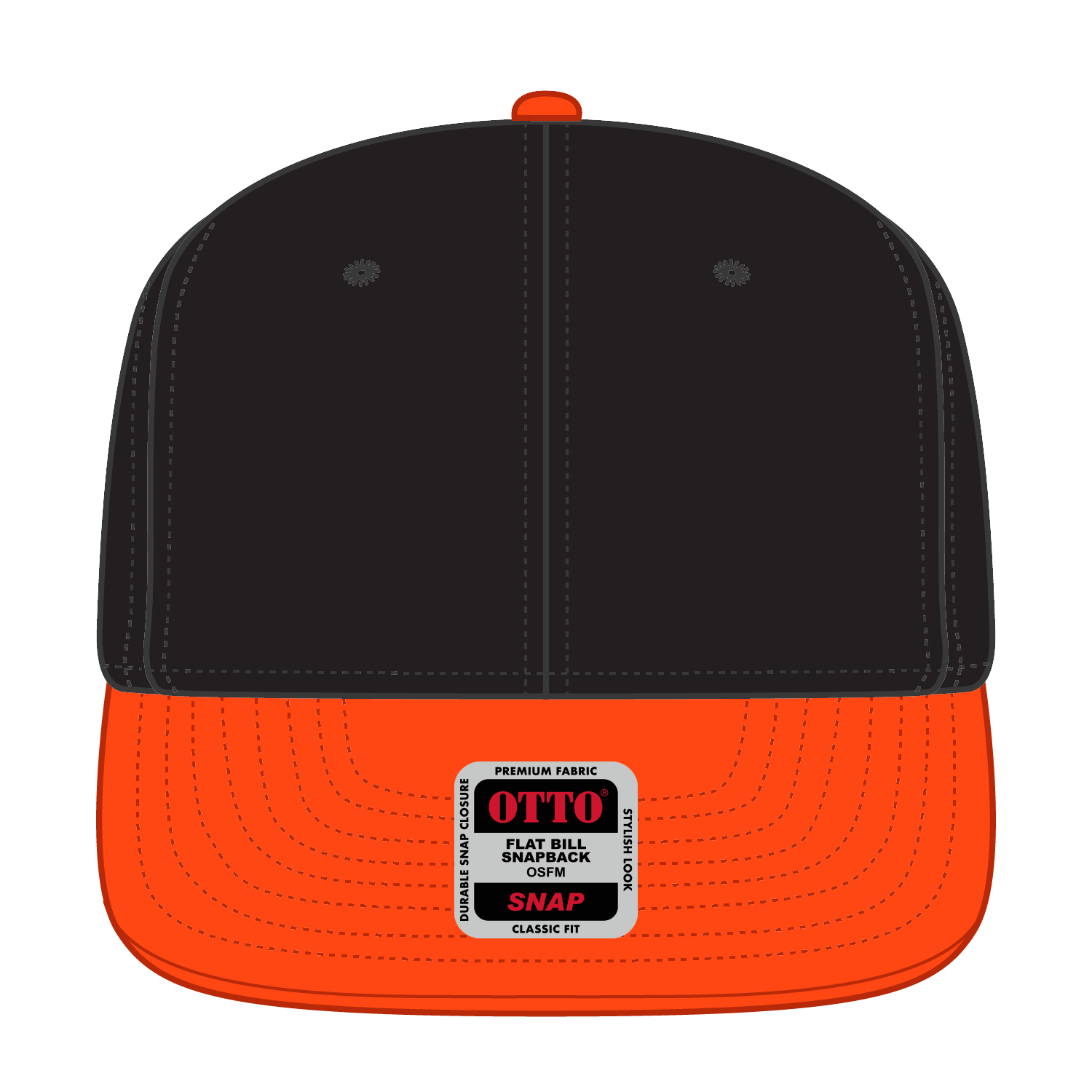 125-978 OTTO CAP "OTTO SNAP" 6 Panel Pro Style Snapback Hat