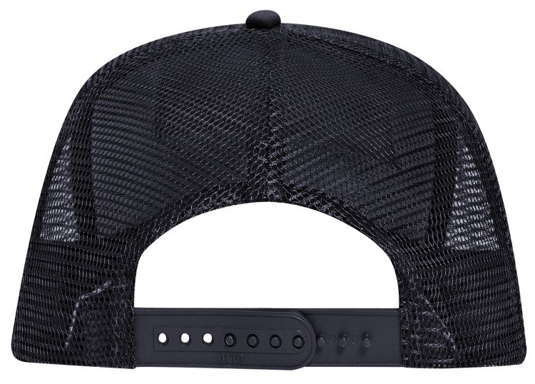 32-1104 OTTO CAP 5 Panel Mid Profile Mesh Back Trucker Hat
