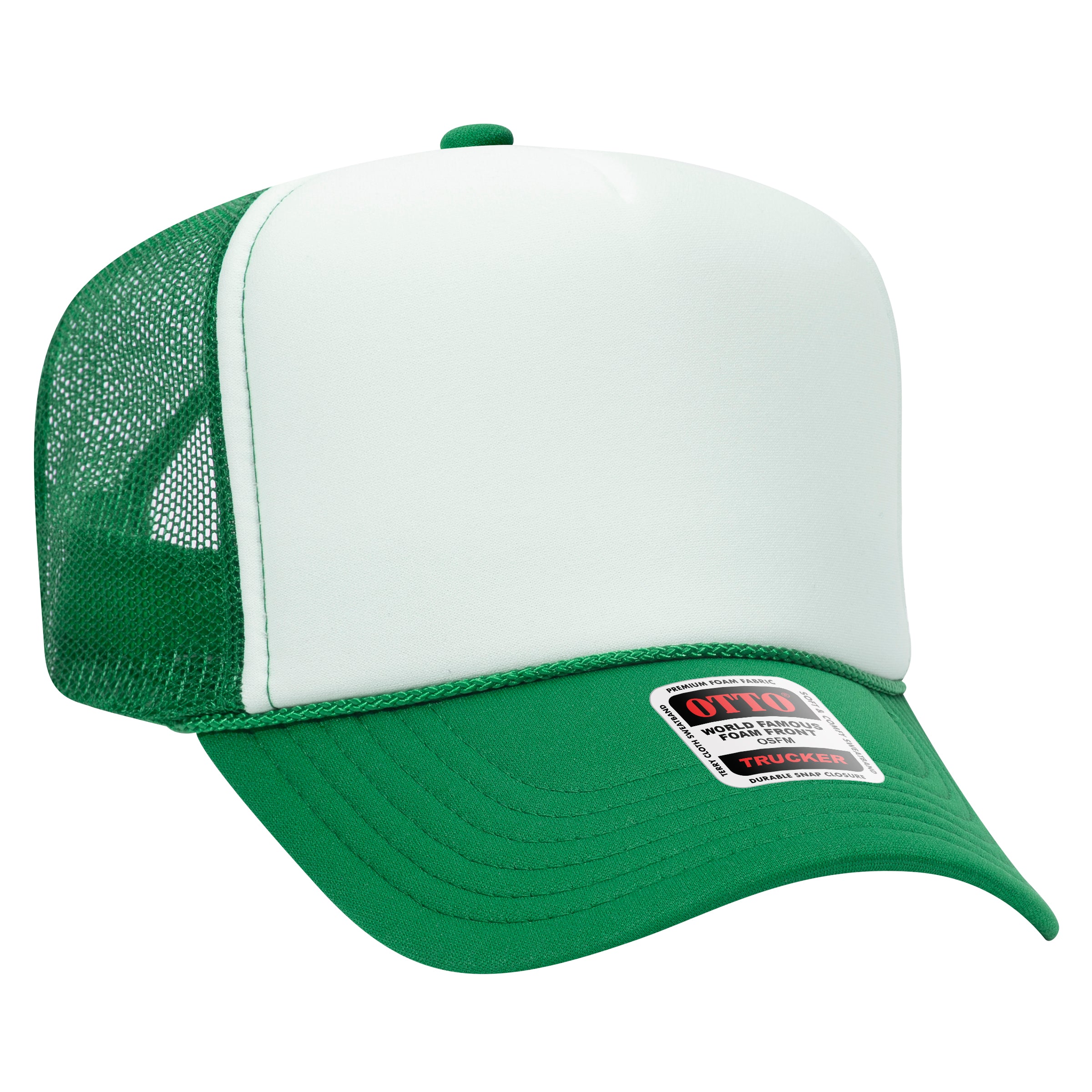 39-165 OTTO CAP 5 Panel High Crown Mesh Back Trucker Hat