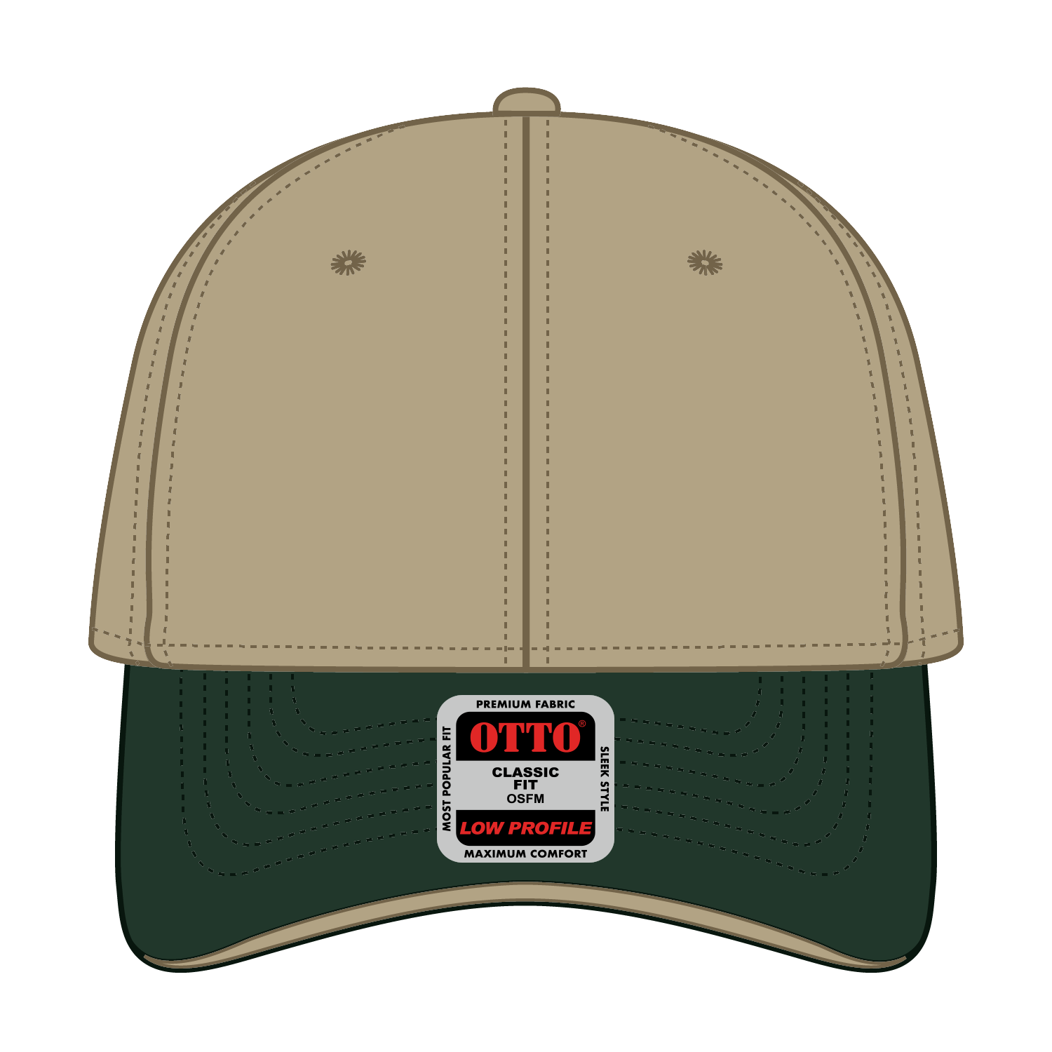 23-430 OTTO CAP 6 Panel Low Profile Baseball Cap