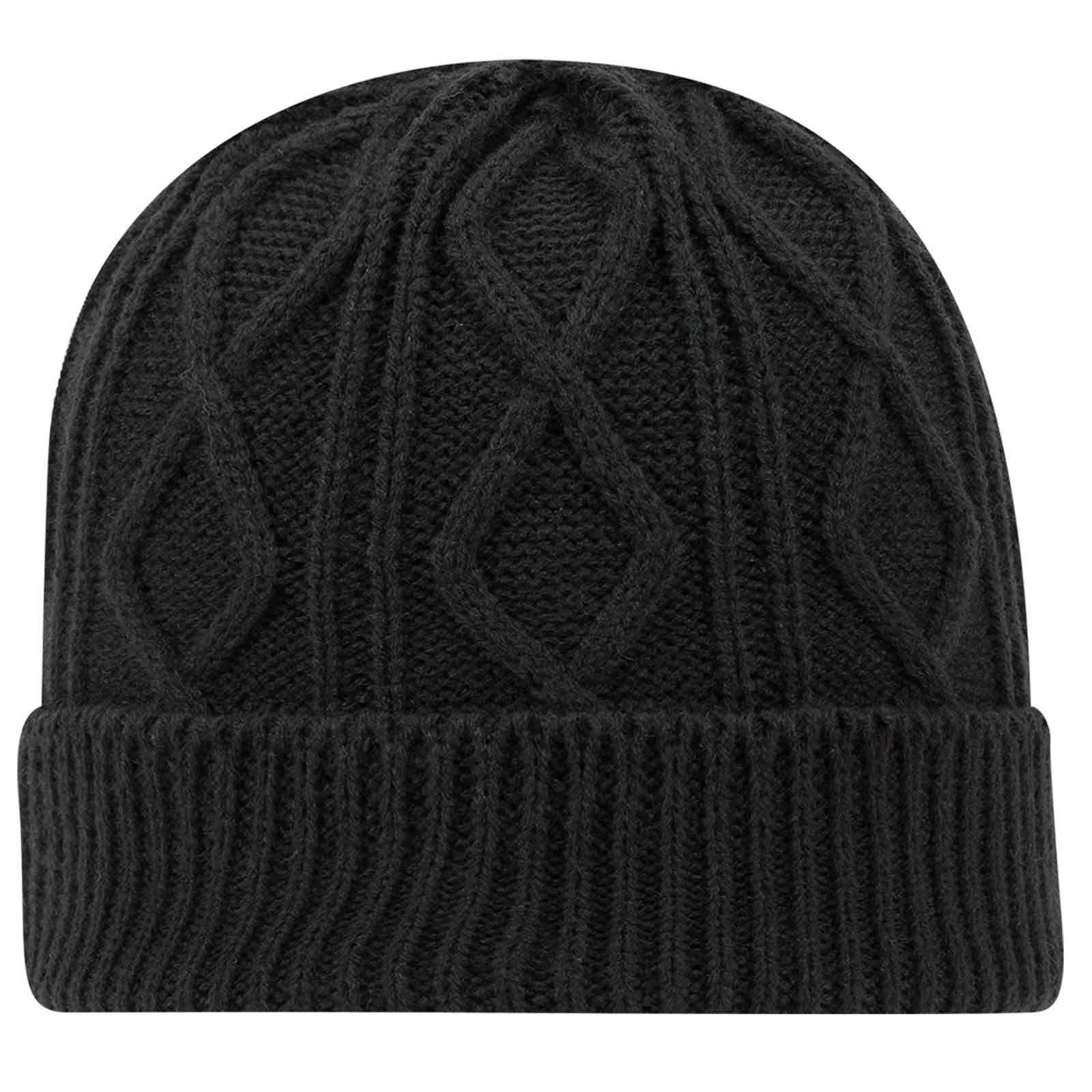 82-1215 OTTO CAP 12" Cable Knit Beanie w/ Rib Knit Cuff
