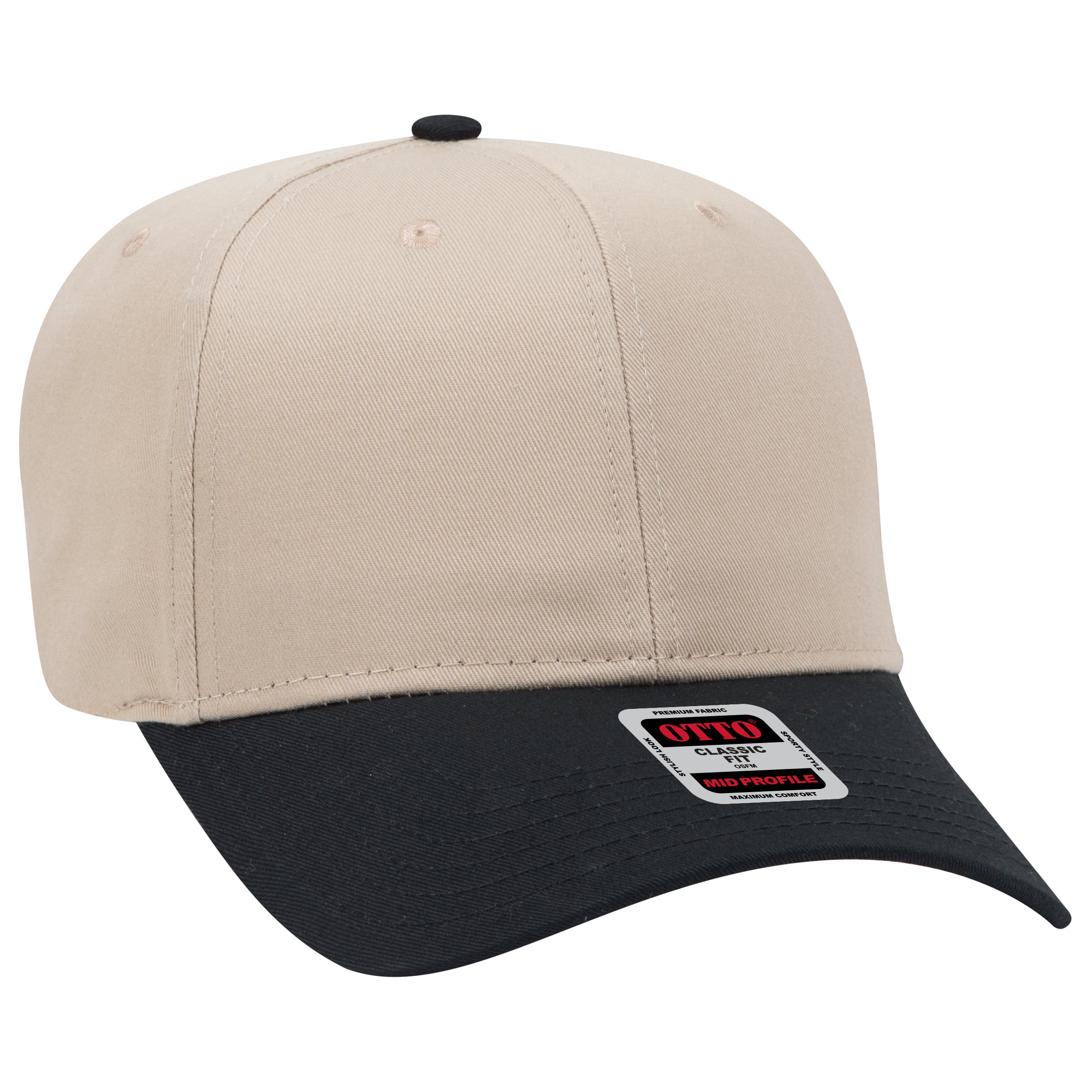 27-079 OTTO CAP 6 Panel Mid Profile Baseball Cap