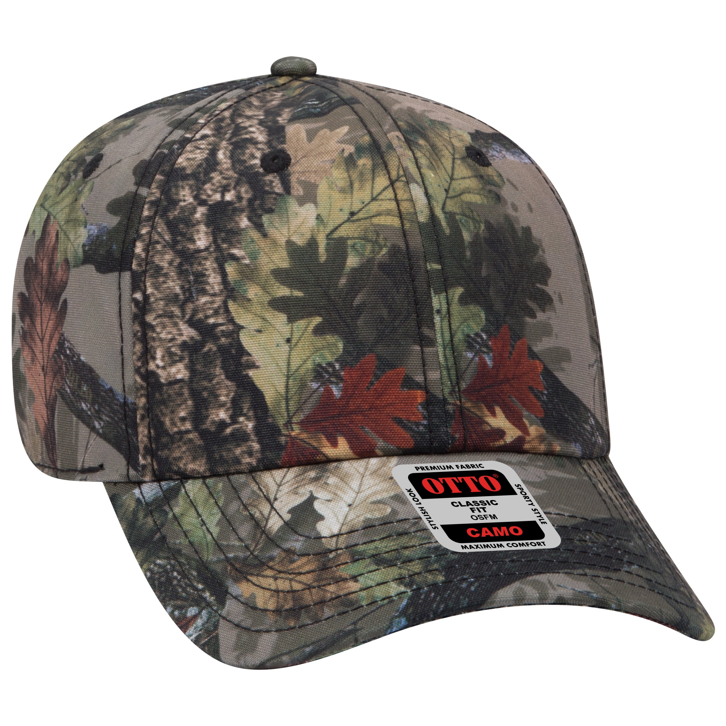 103-1263 OTTO CAP Camouflage 6 Panel Low Profile Baseball Cap