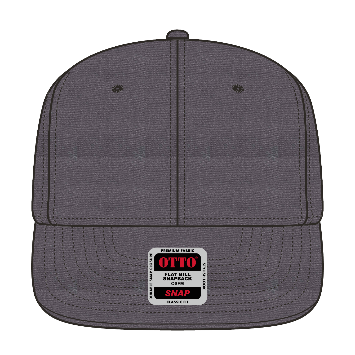 125-978 OTTO CAP "OTTO SNAP" 6 Panel Pro Style Snapback Hat