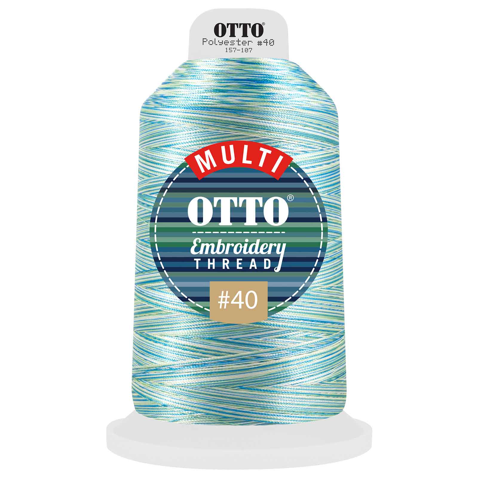 157-107 OTTO Embroidery Multicolor Thread #40 5,500 yd. King Cone
