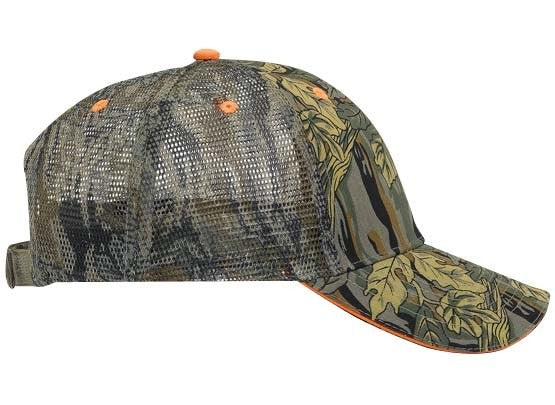 106-752 OTTO CAP Camouflage 6 Panel Low Profile Mesh Back Trucker Hat